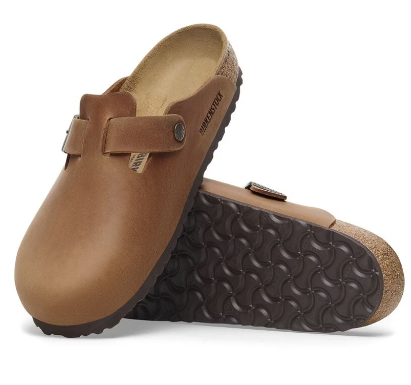 Unisex Boston Oiled Leather Clogs