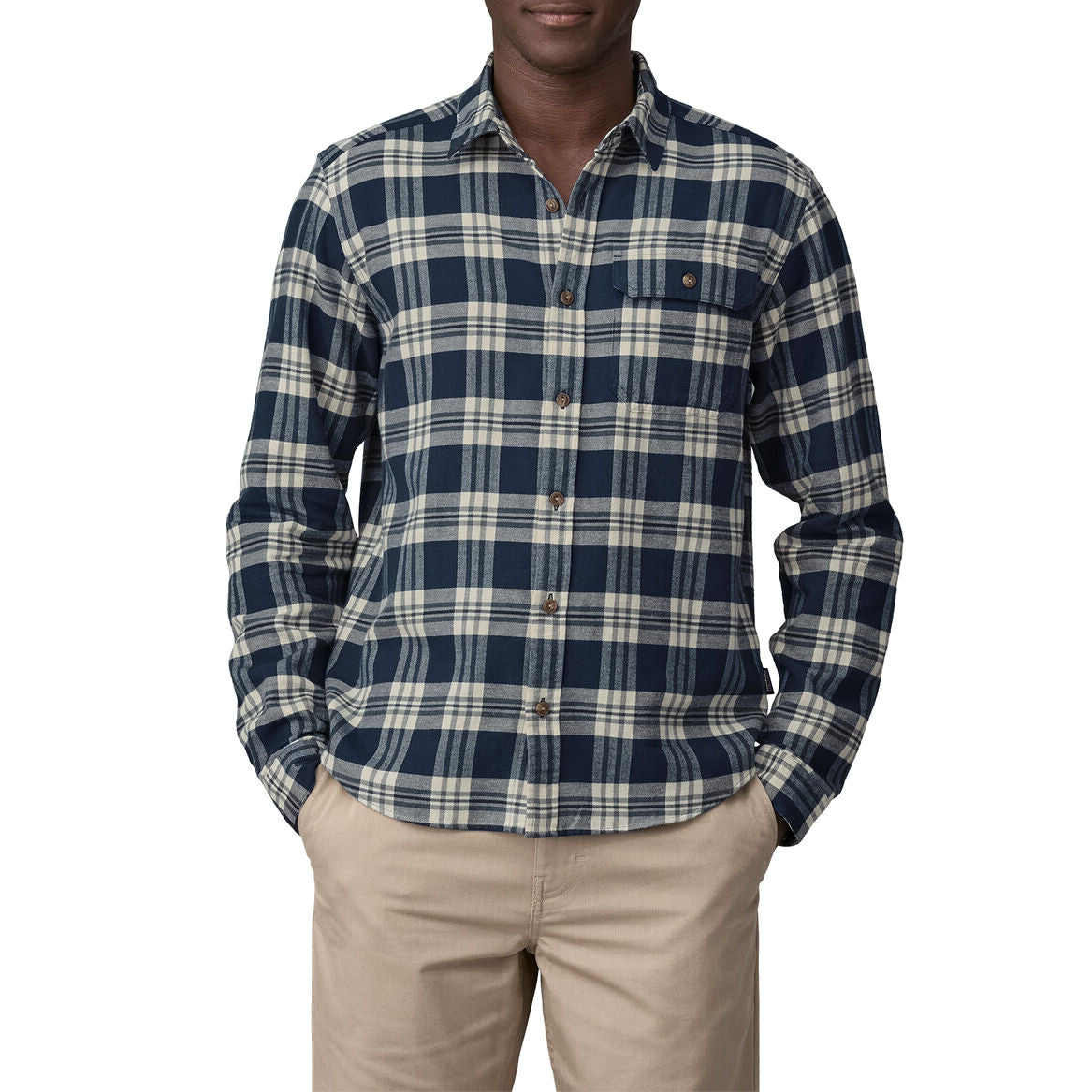 Men's Long-Sleeved Cotton in Conversion Lightweight Fjord Flannel Shirt