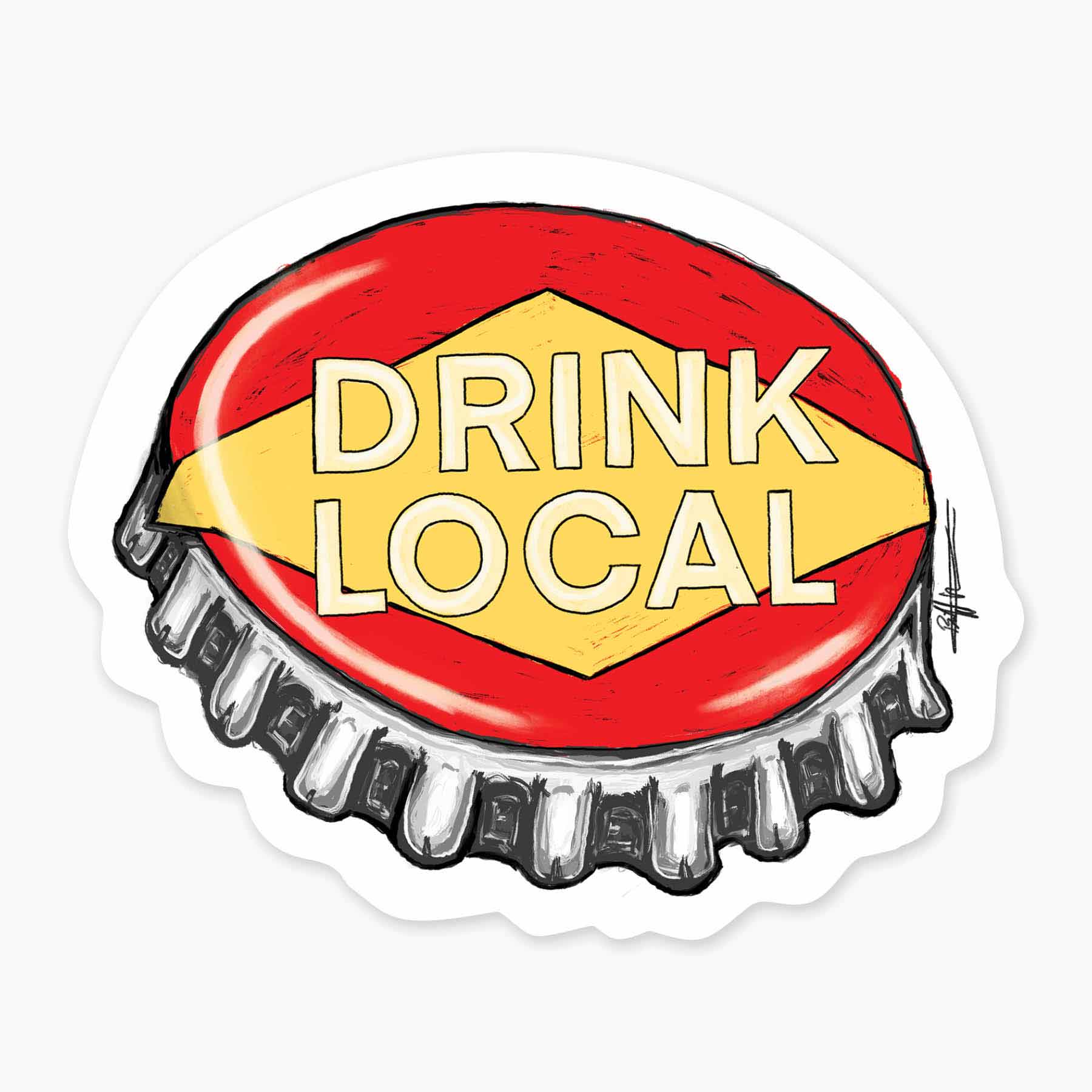 3" Art Sticker