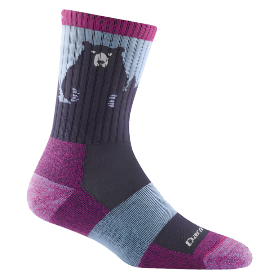 Women's Bear Town Micro Crew Lightweight With Cushion Socks