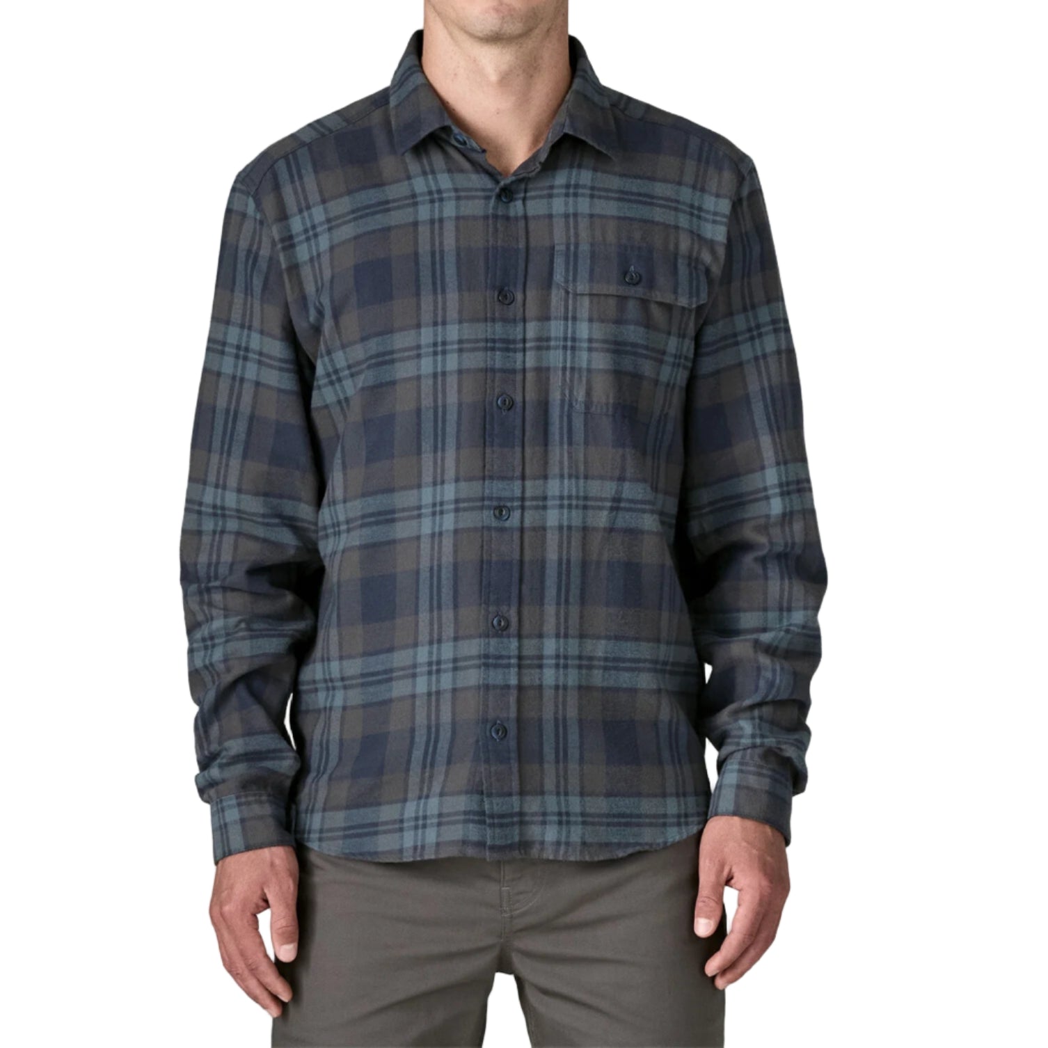 Men's Long-Sleeved Cotton in Conversion Lightweight Fjord Flannel Shirt