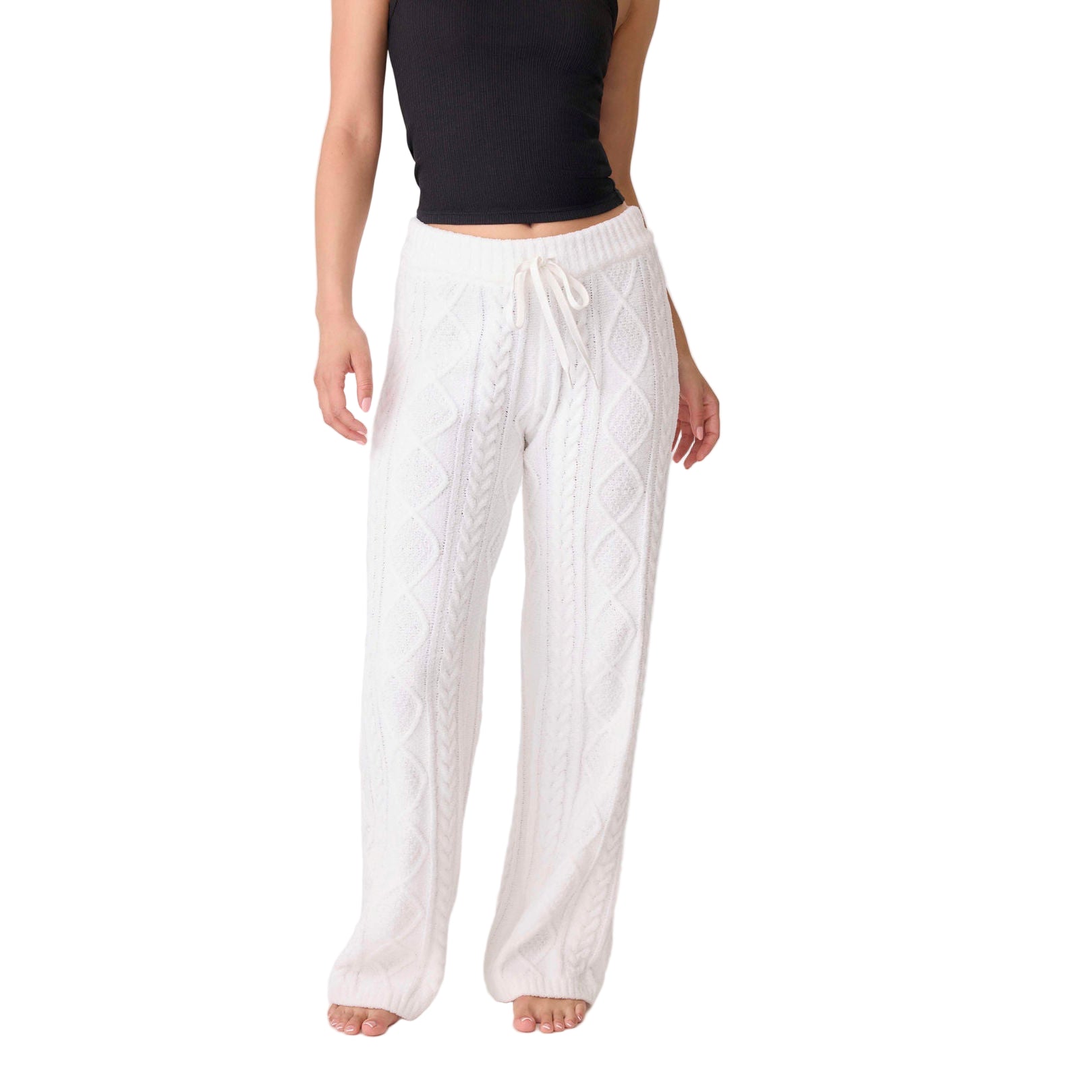 Women's Chenille Cable Knit Lounge Pants