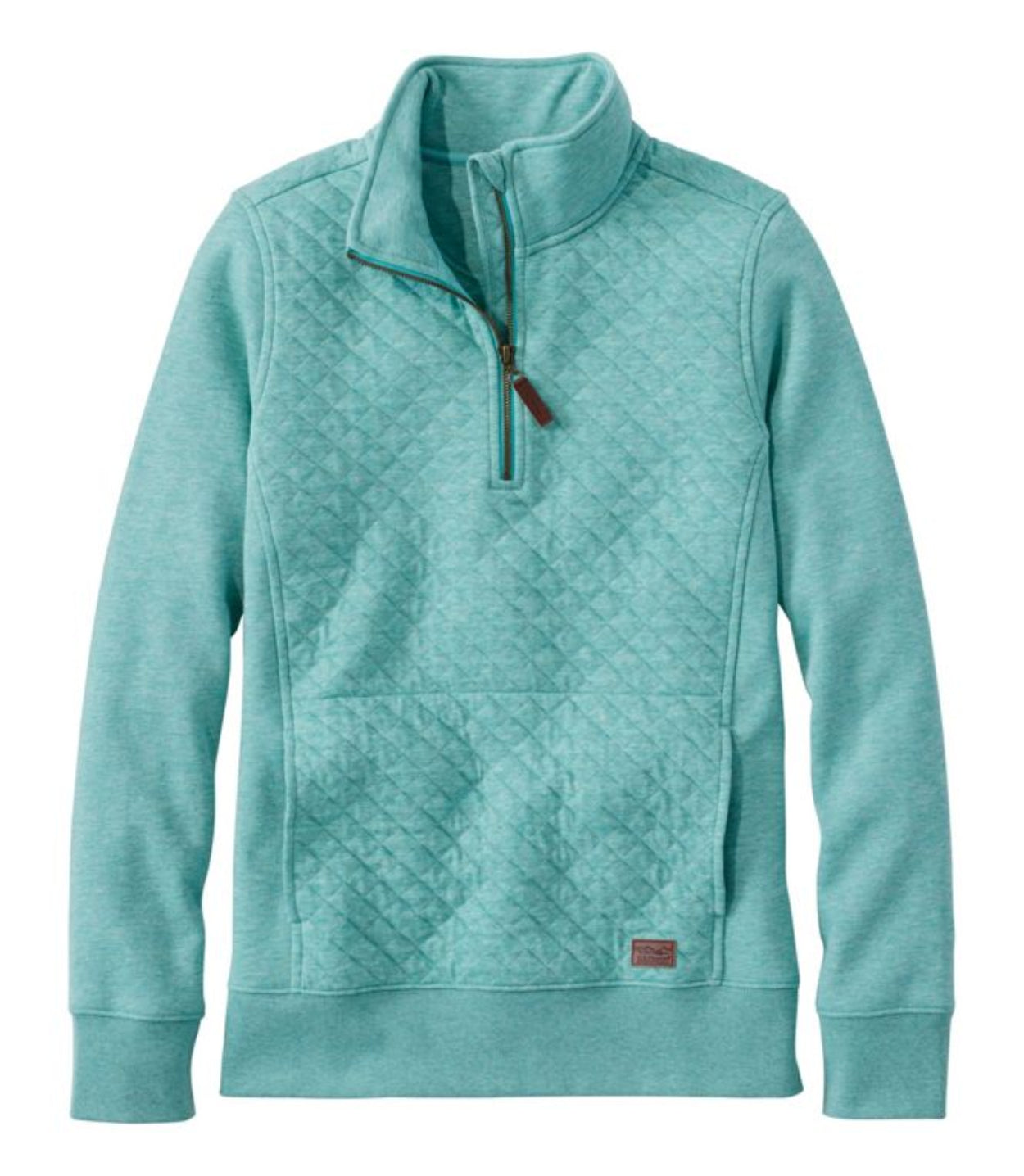 Women's Quilted Quarter-Zip Pullover Sweater