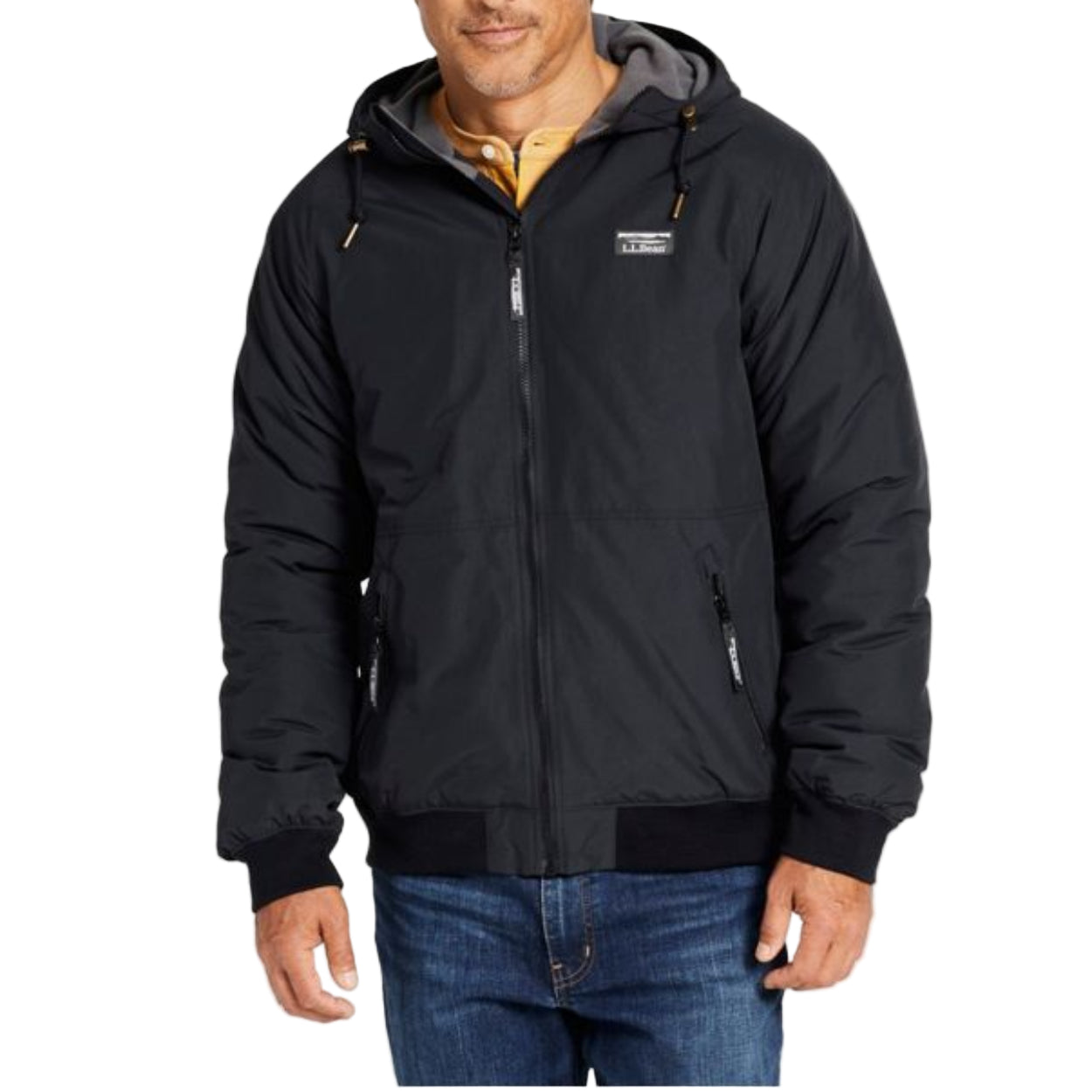 Men's Insulated 3-Season Bomber Hooded Jacket