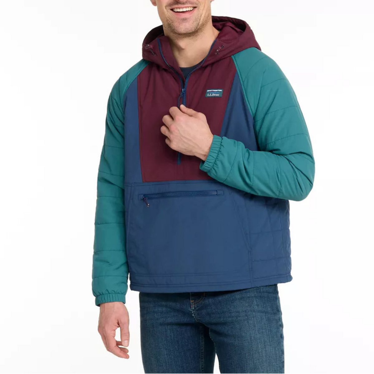 Men's Mountain Classic Insulated Colorblock Anorak Jacket