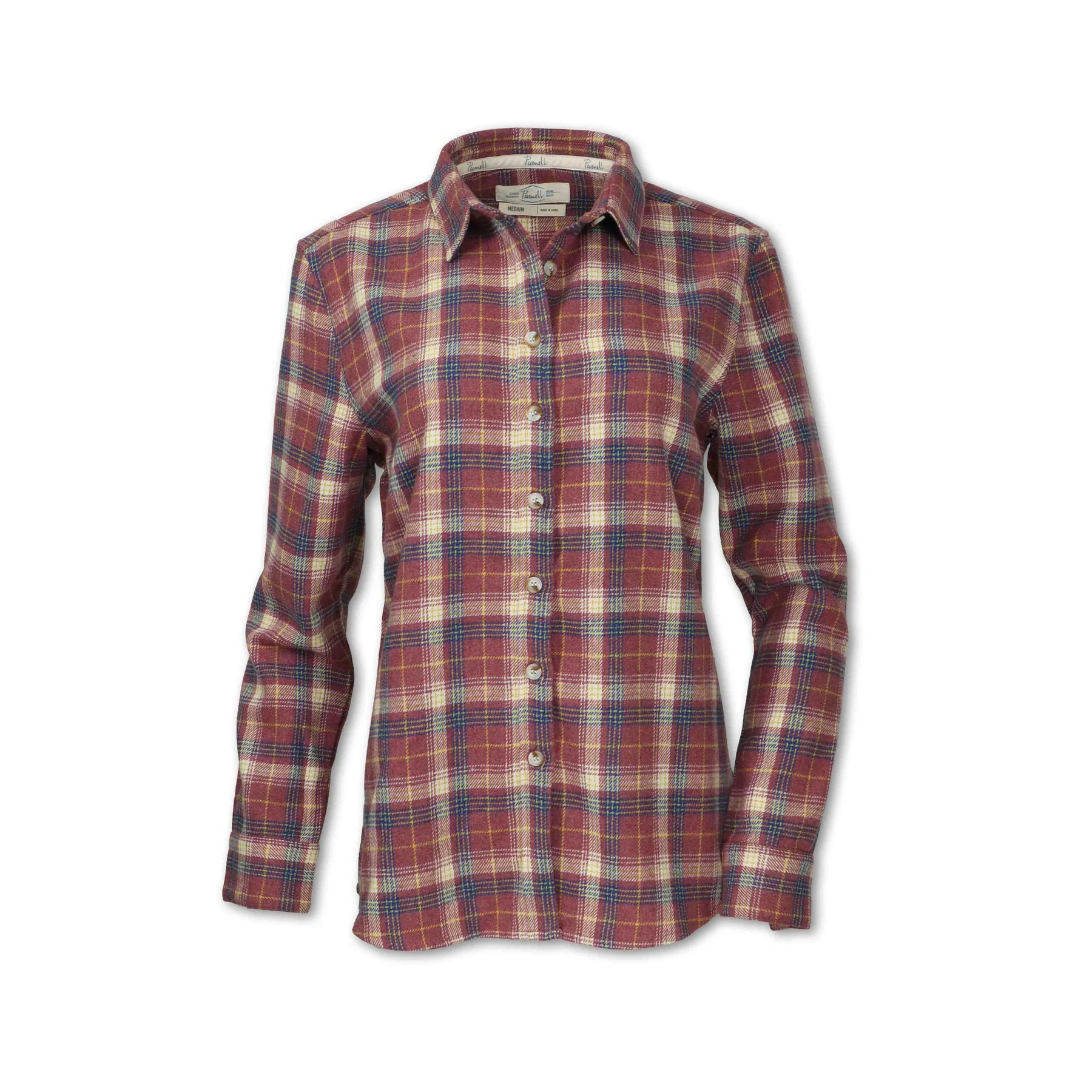 Women's Wool Blend Plaid Flannel Shirt