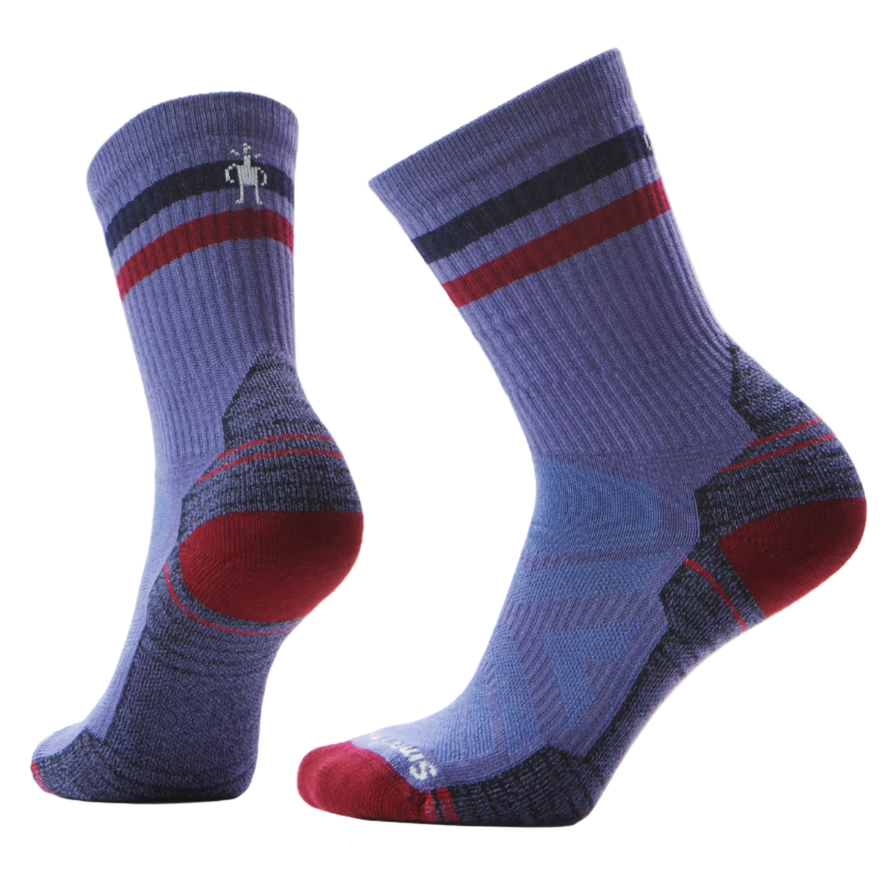 Women's Hike Light Cushion Tube Stripe Crew Socks