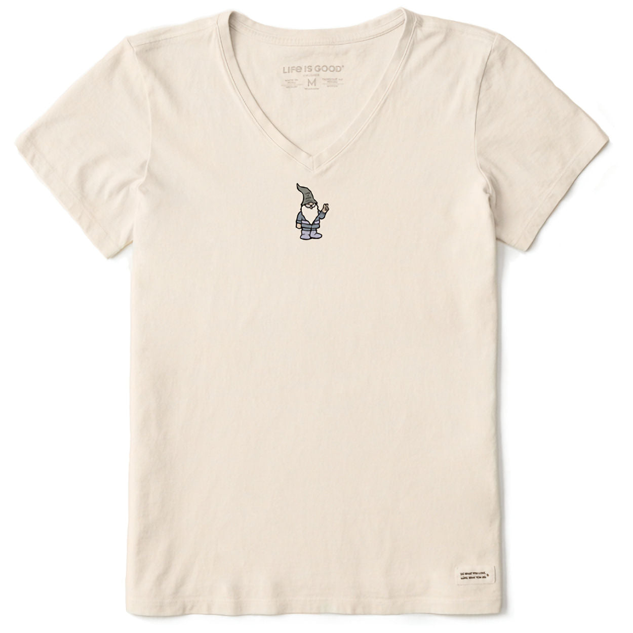 Women's Peace Gnome Crusher Vee Shirt