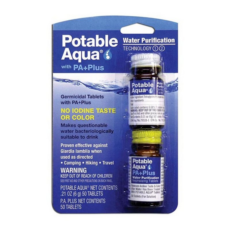 Potable Aqua Plus Water Purification Tablets