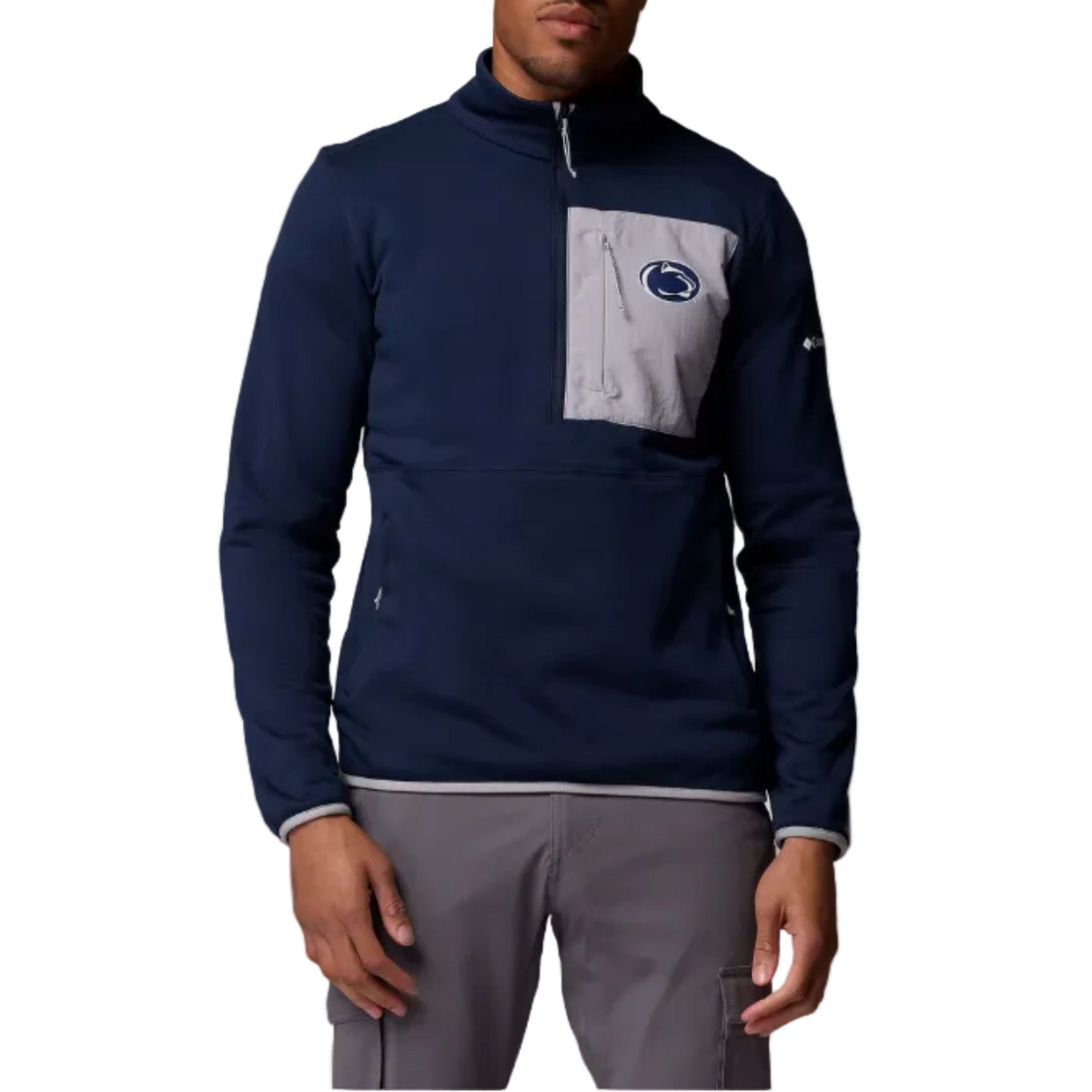 Men's Collegiate Columbia Hike Half Zip Jacket--Penn State