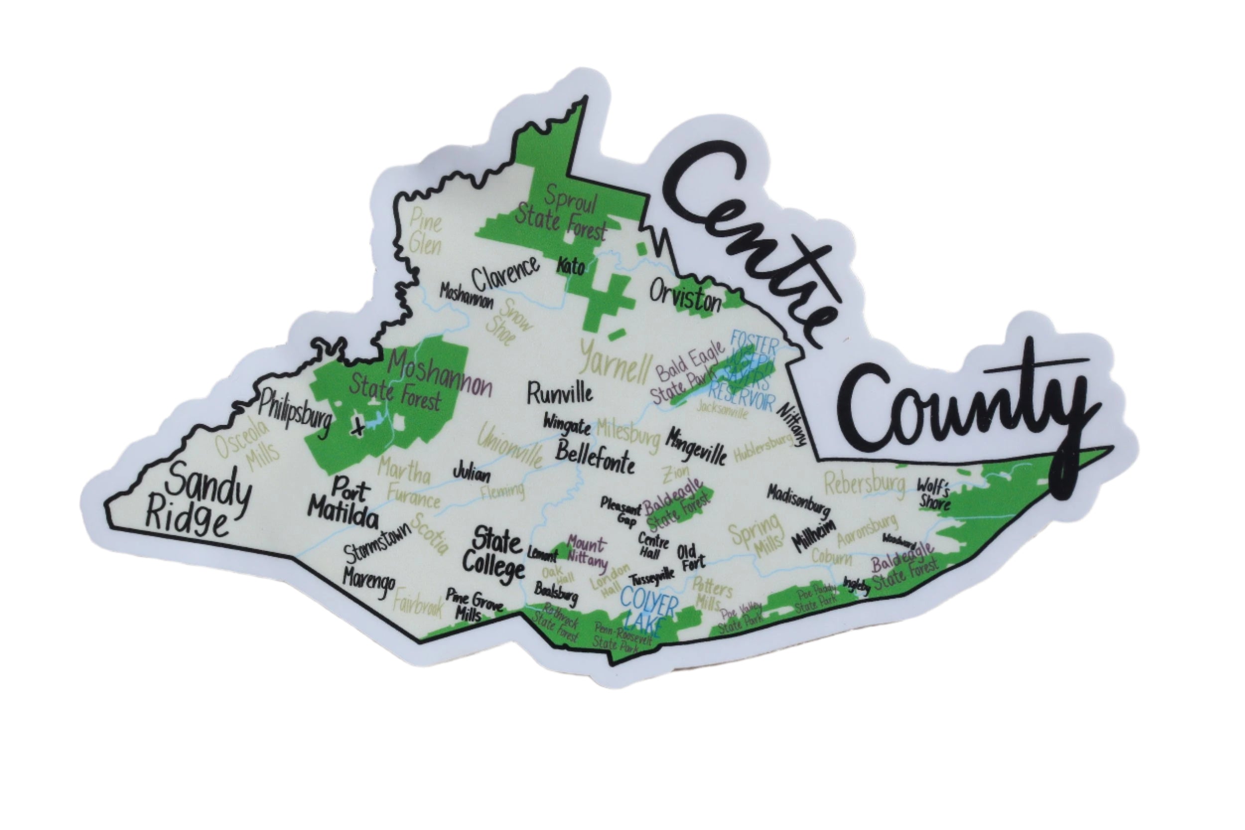 Centre County Sticker