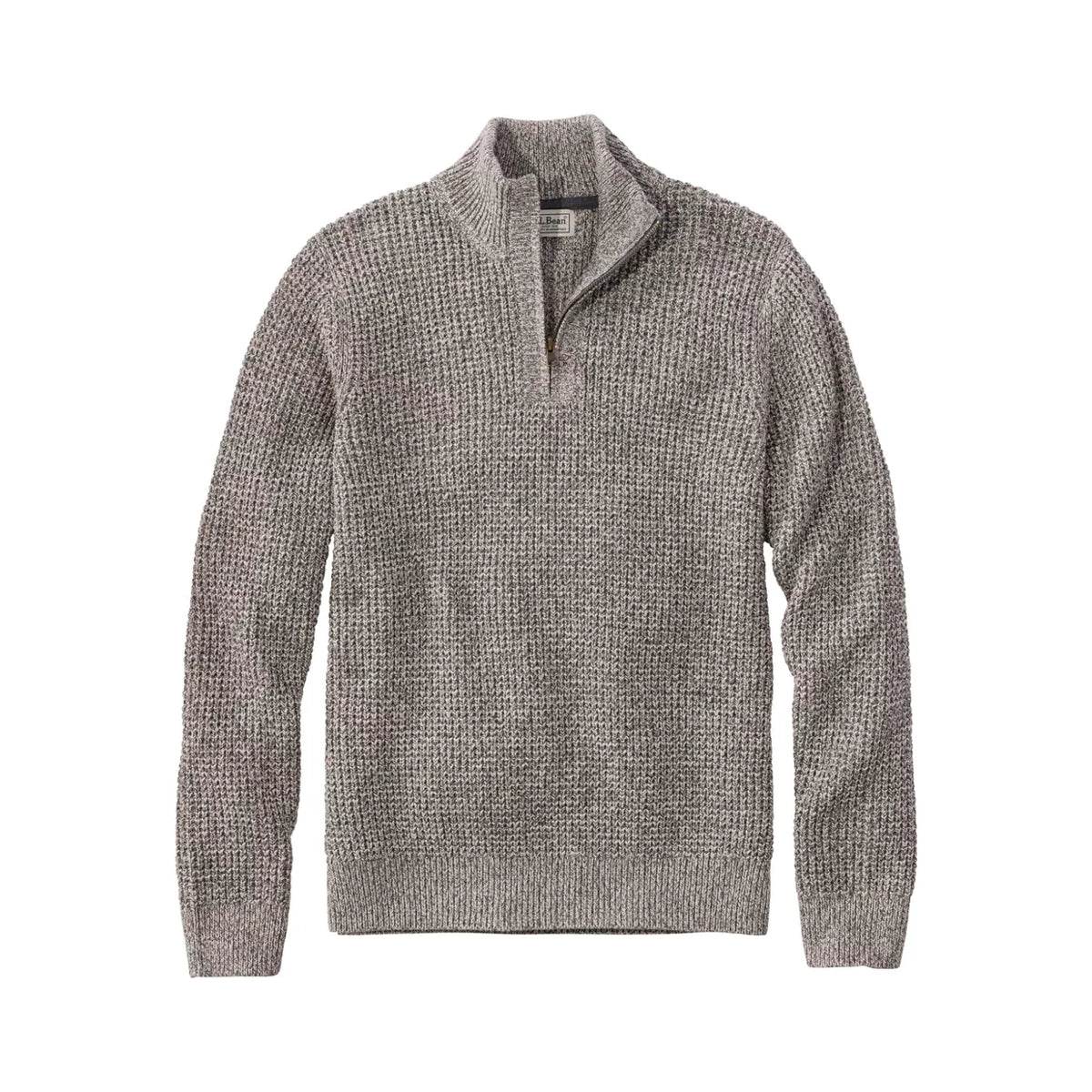 Men's Organic Cotton Quarter Zip Waffle Sweater