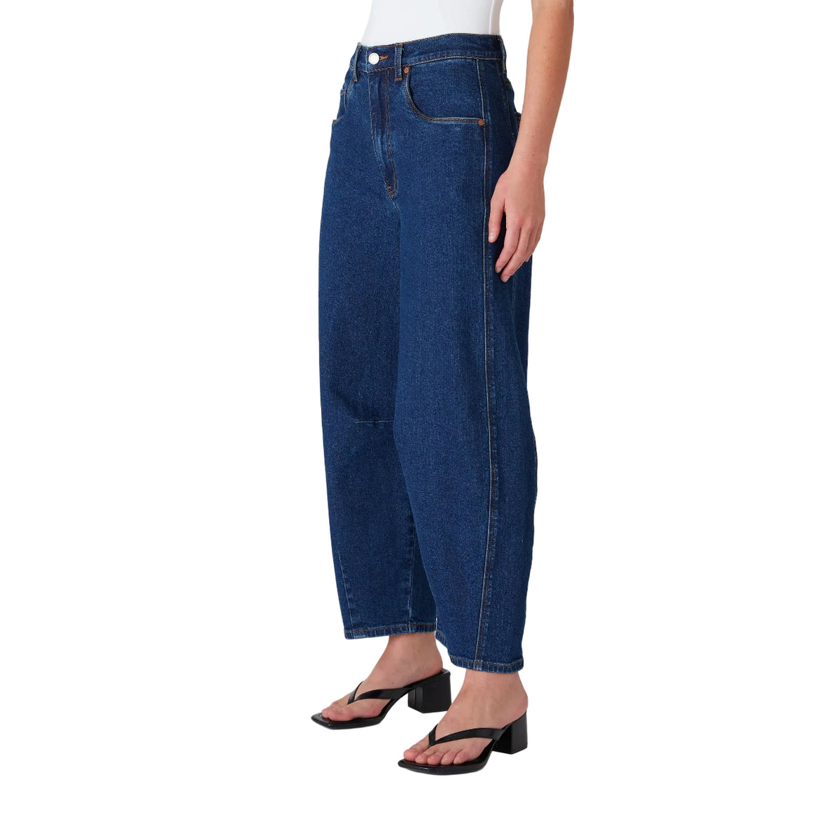 Women's Deep Down Barrel Leg Denim Jeans