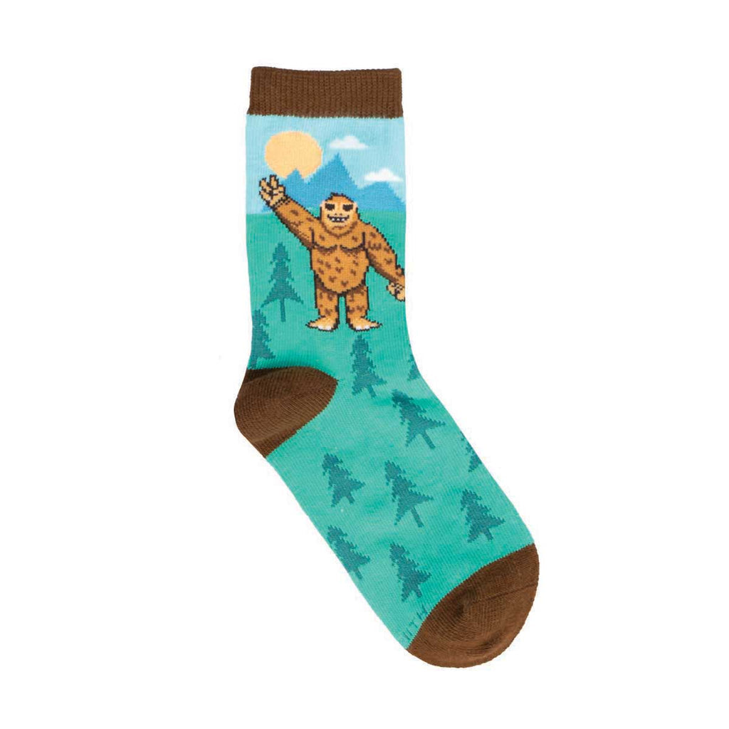 Kids' Peace Out Bigfoot Socks