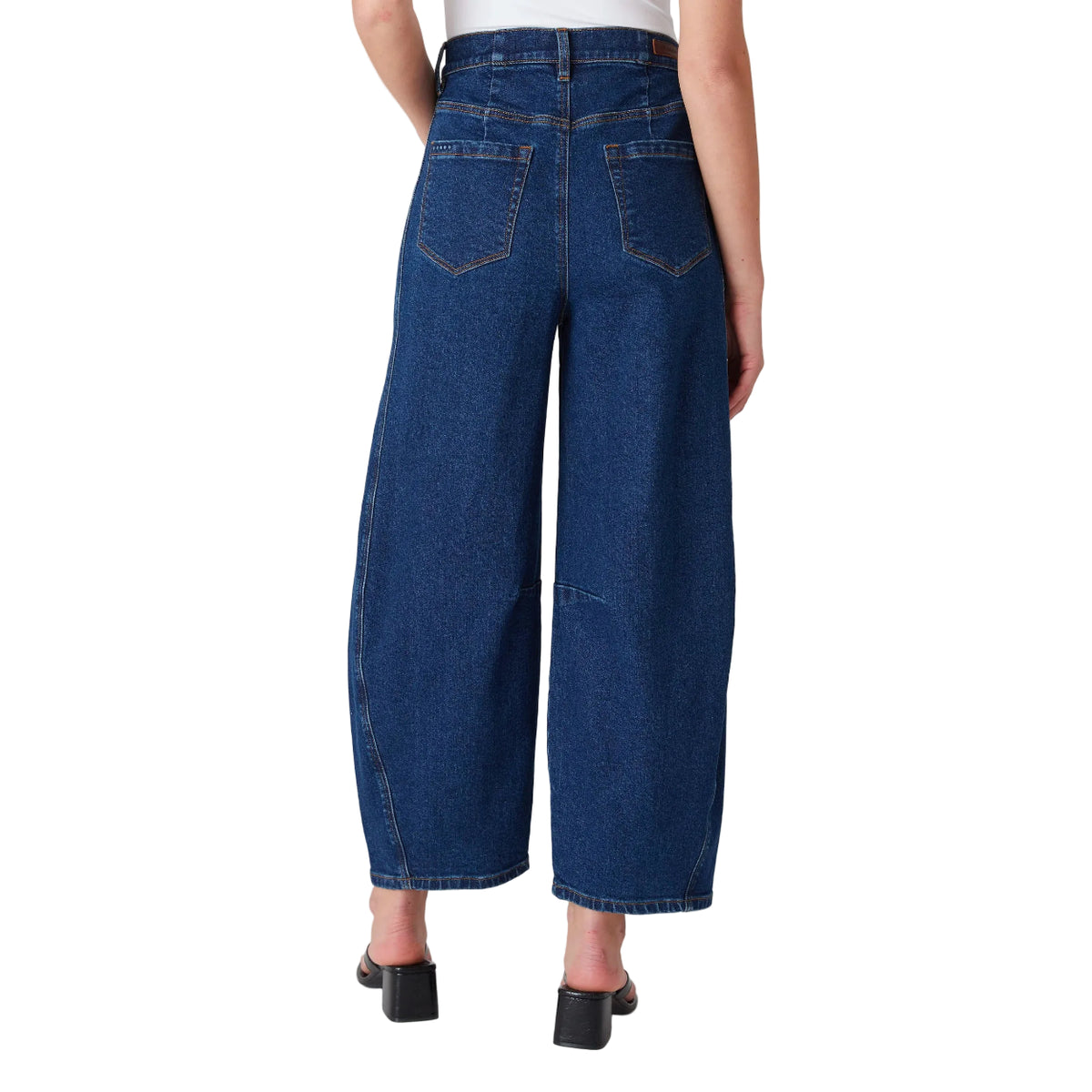 Women's Deep Down Barrel Leg Denim Jeans