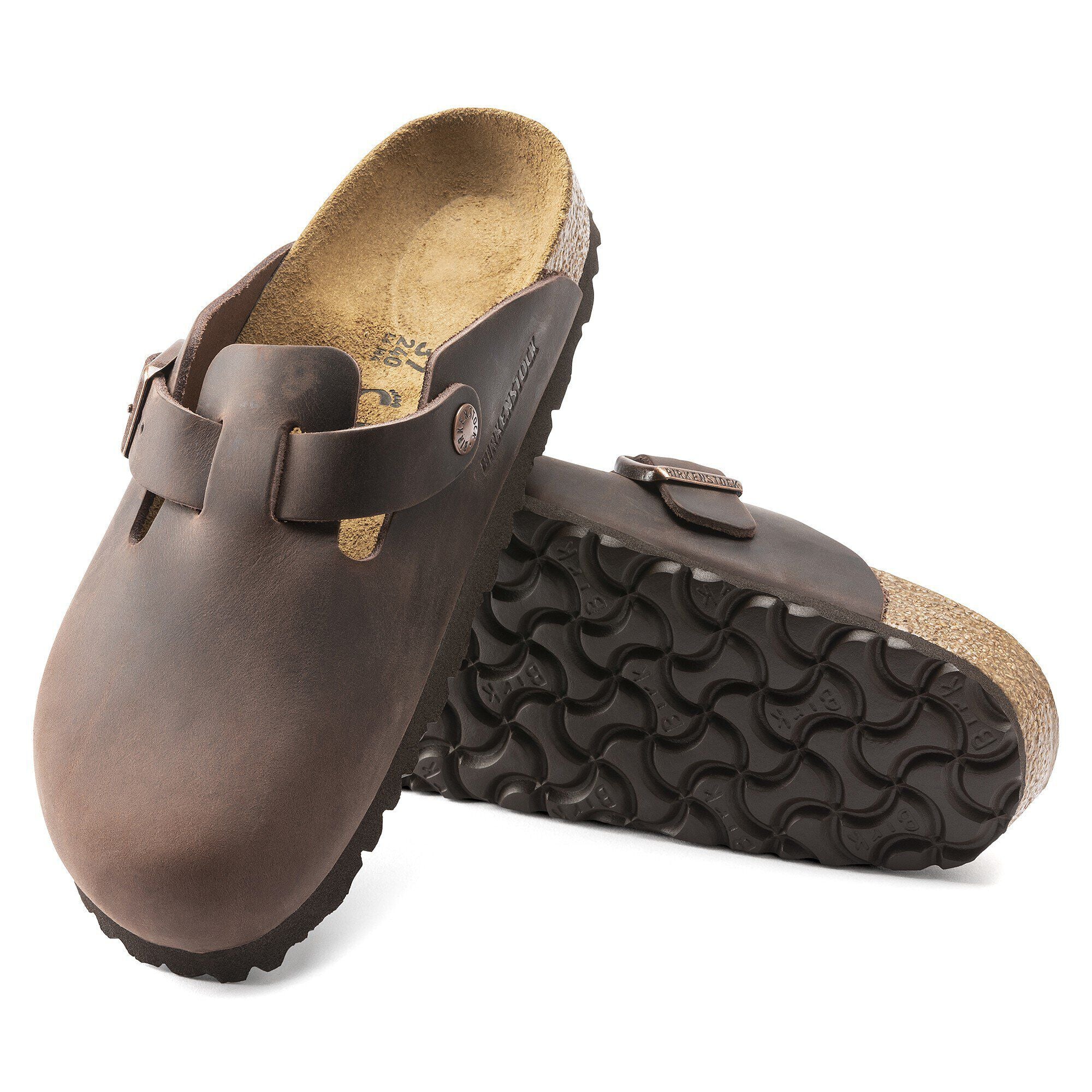 Unisex Boston Oiled Leather Clogs