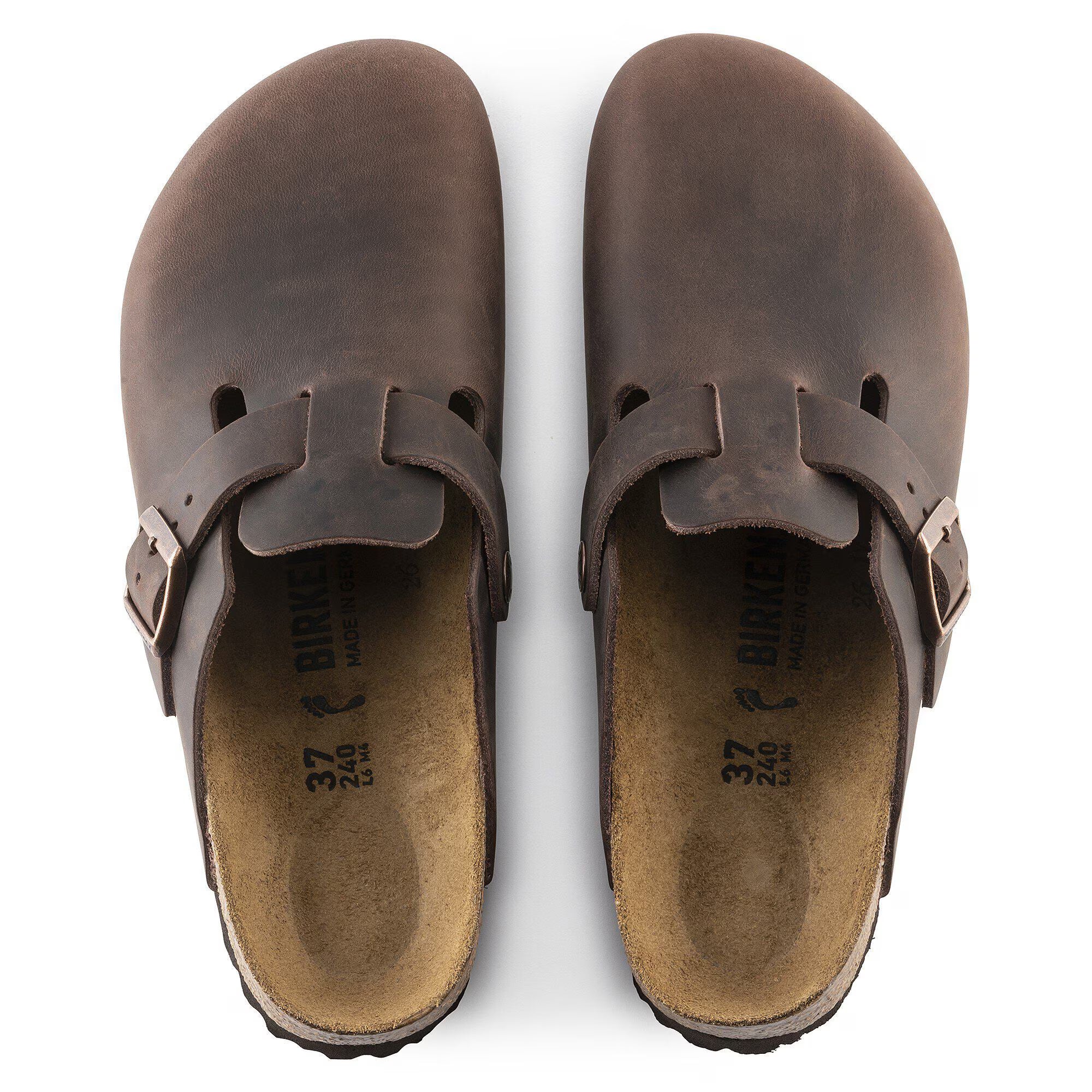 Unisex Boston Oiled Leather Clogs