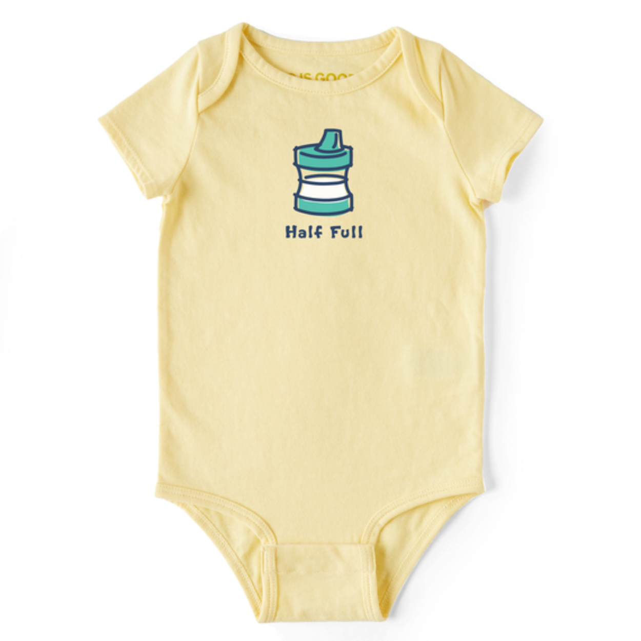 Baby Half Full Sippy Cup Crusher Bodysuit