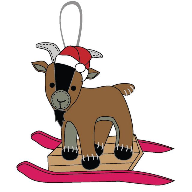 Outdoor Goat Ornament