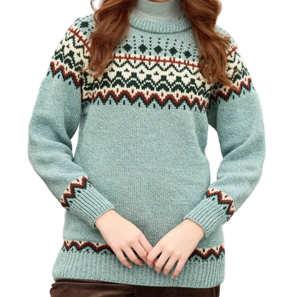 Women's Niamh Icelandic Merino Wool Crew Neck Sweater