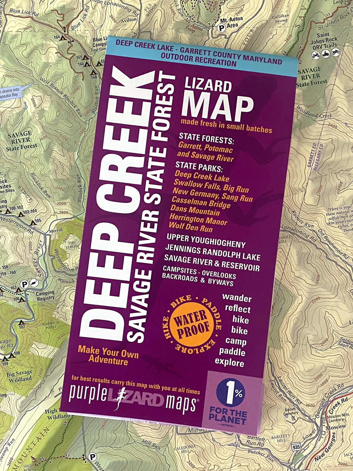 Deep Creek Savage River Map