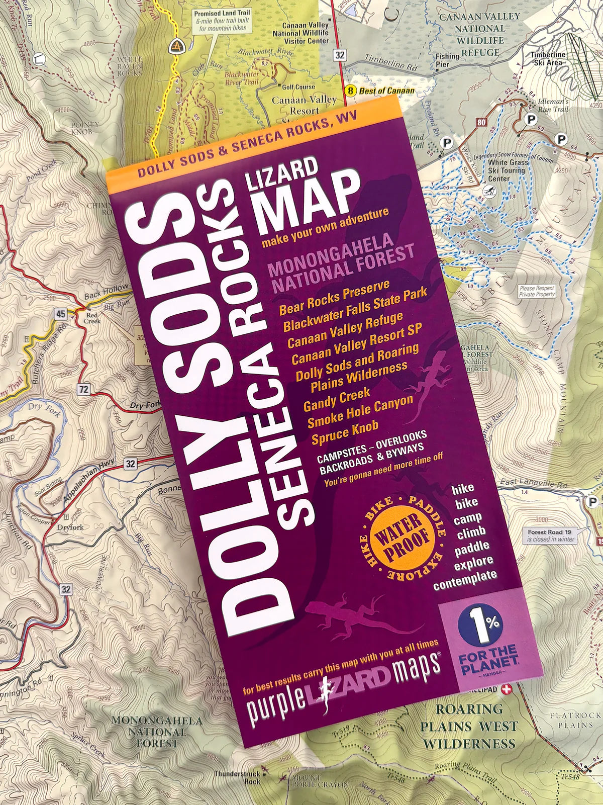 Dolly Sods/Seneca Rocks WV Map