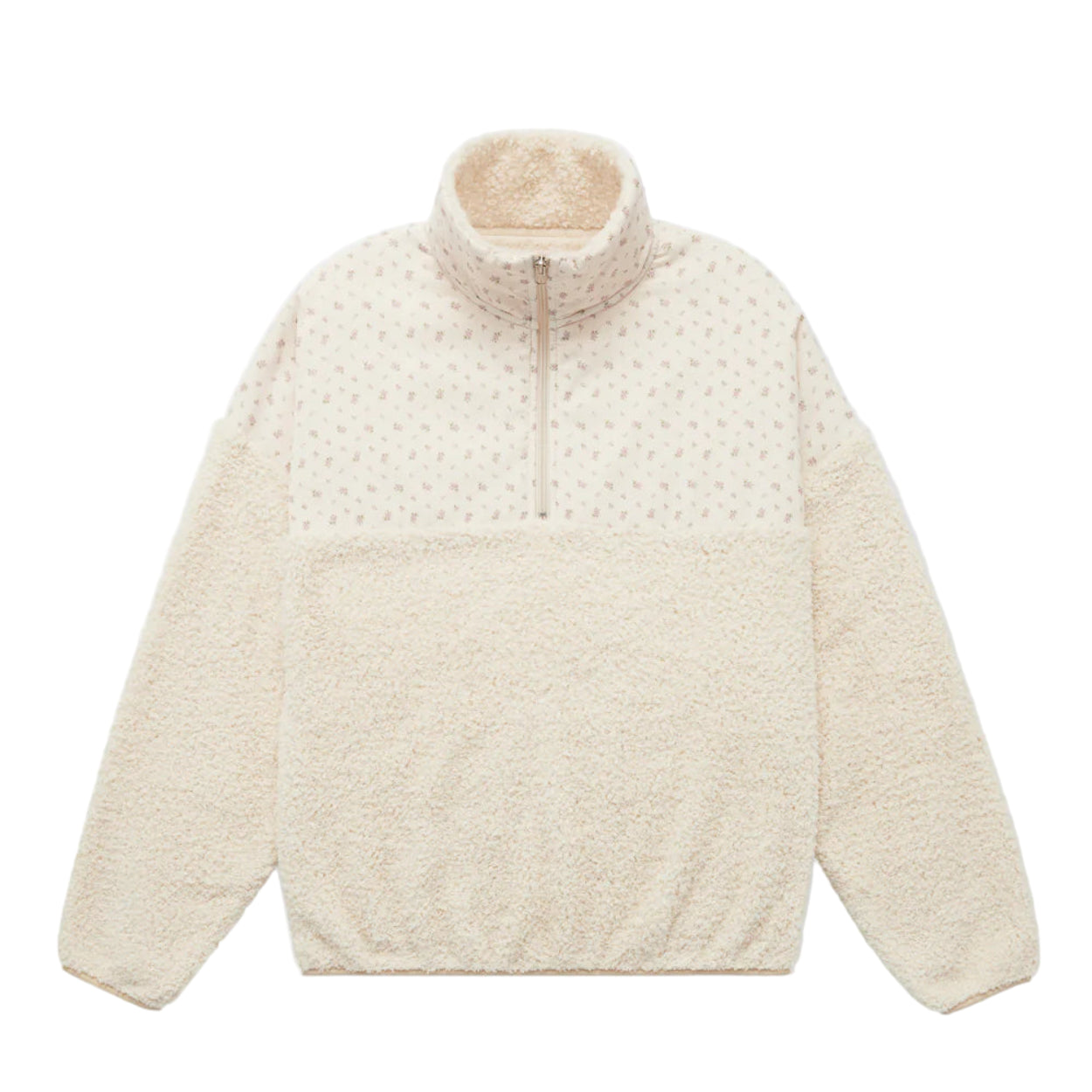Women's Walnut Gingham Aria Henley Sweater