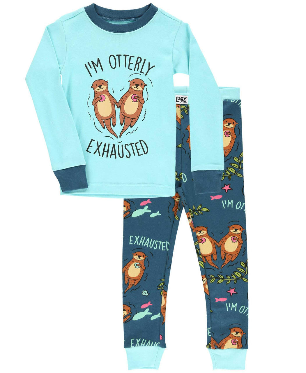 Otterly Exhausted Kid PJ Set