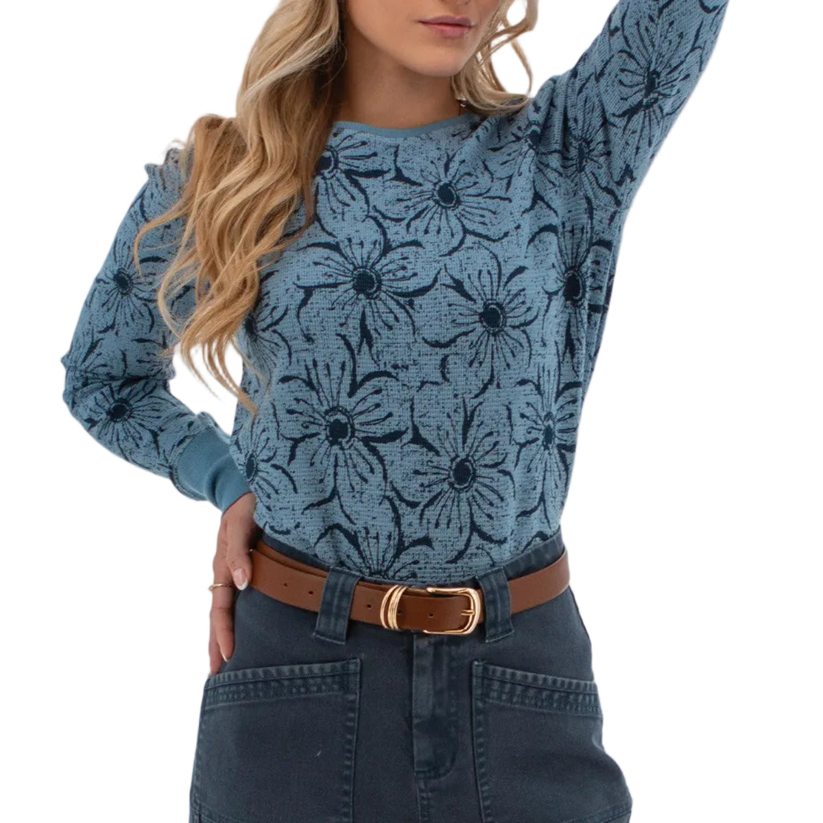 Women's Sylvan Floral Thermal Long Sleeve Top