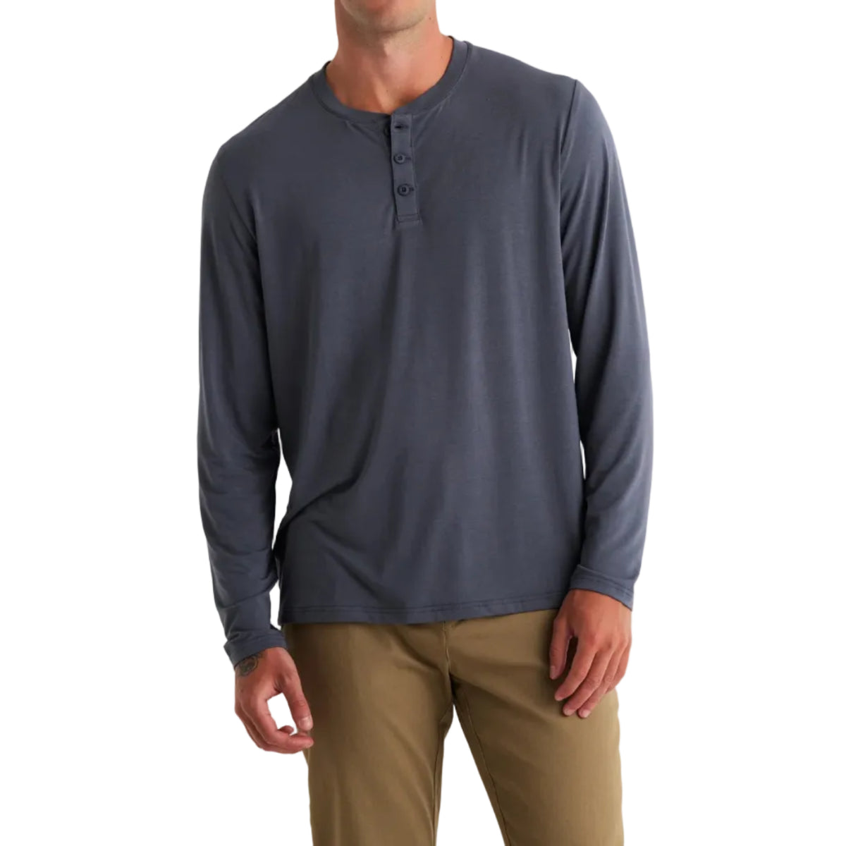 Men's Bamboo Flex Long Sleeve Henley