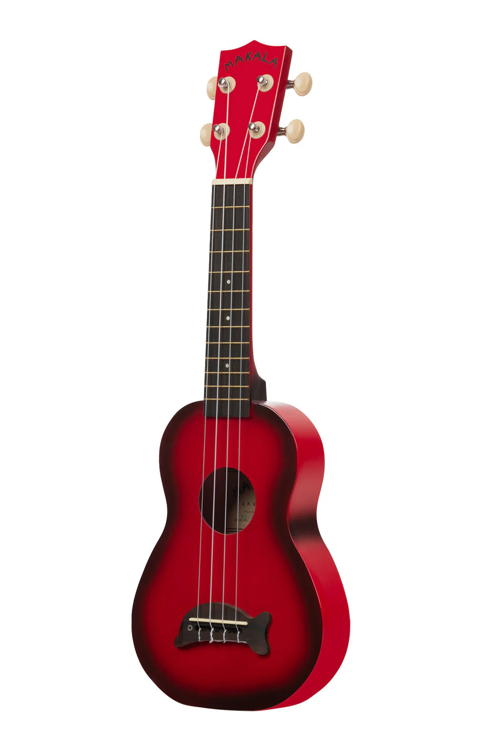 Red Burst Soprano Dolphin Ukulele