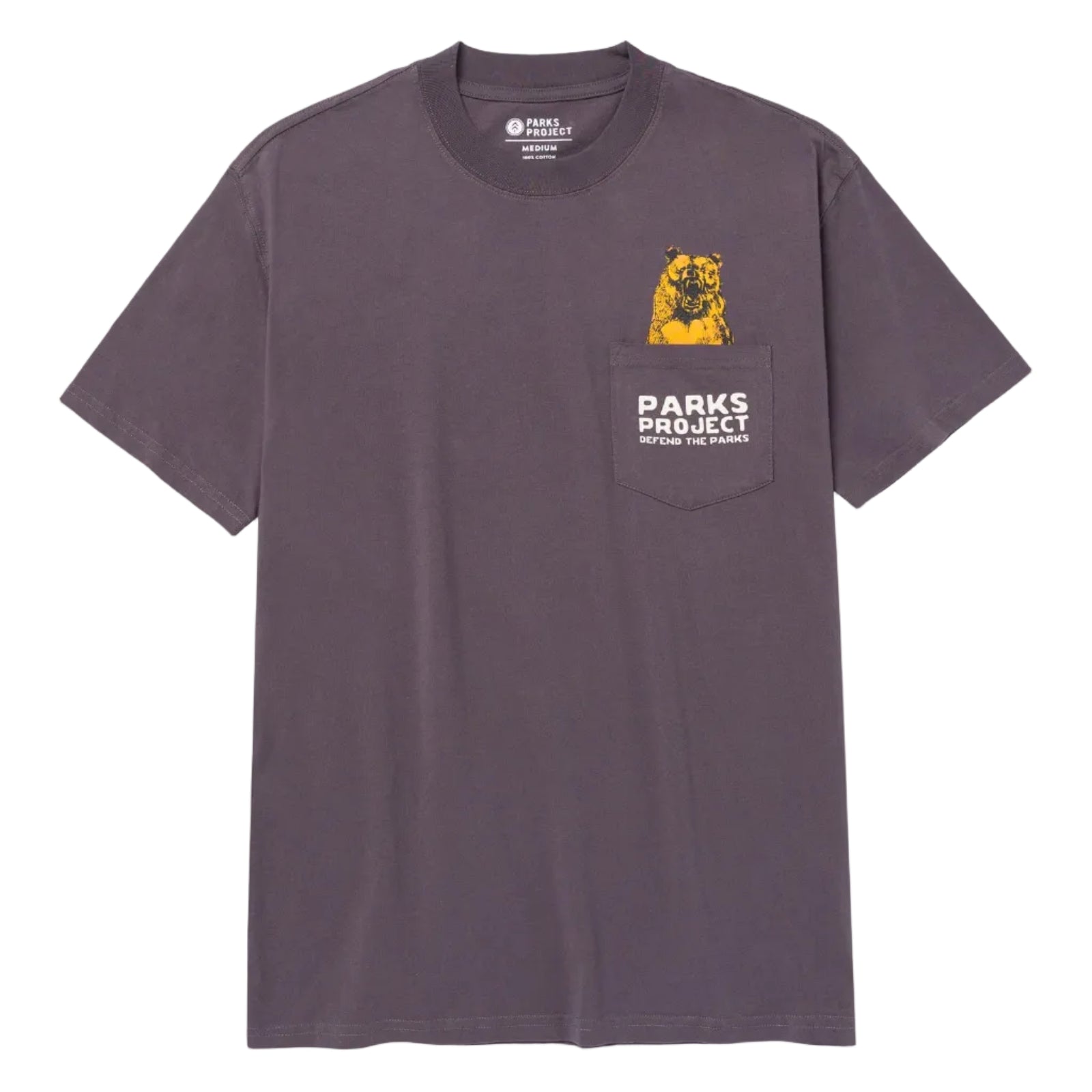 Men's Defend The Parks Bear Pocket Tee Shirt