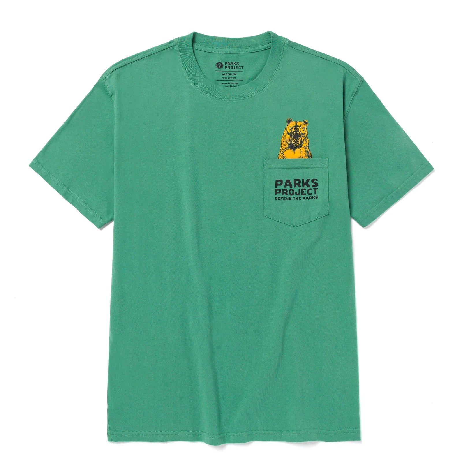 Men's Defend The Parks Bear Pocket Tee Shirt