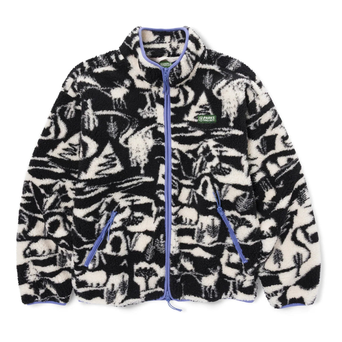 Unisex Park Shadows Full Zip High Pile Fleece