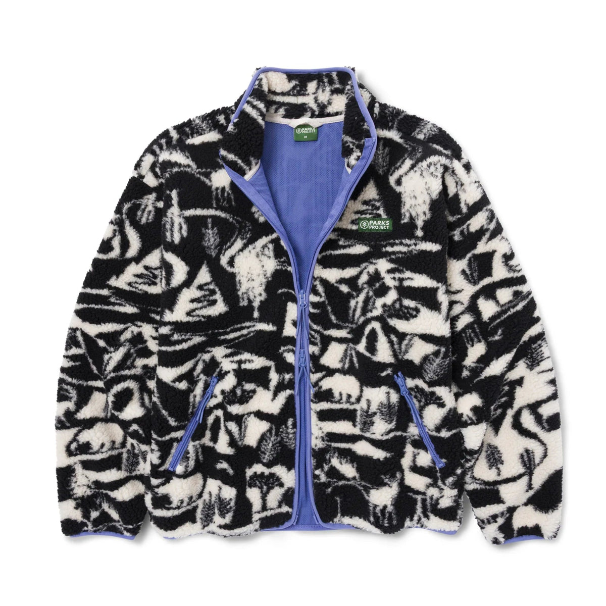 Unisex Park Shadows Full Zip High Pile Fleece