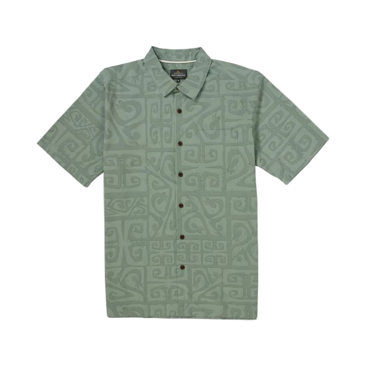 Men's Waterman Tiki Beach Short Sleeve Button Down Shirt