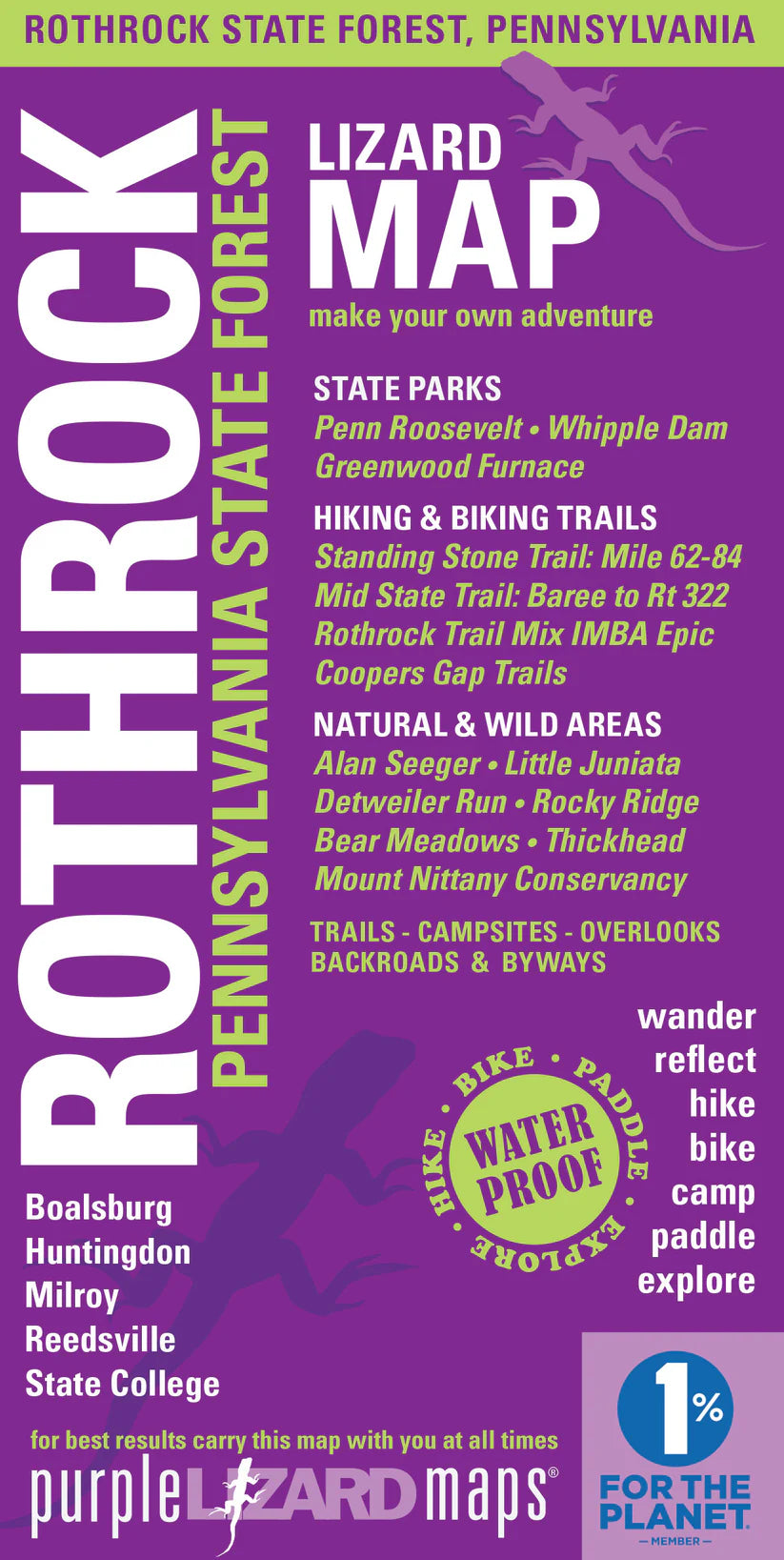 Rothrock Map--8th Editiion