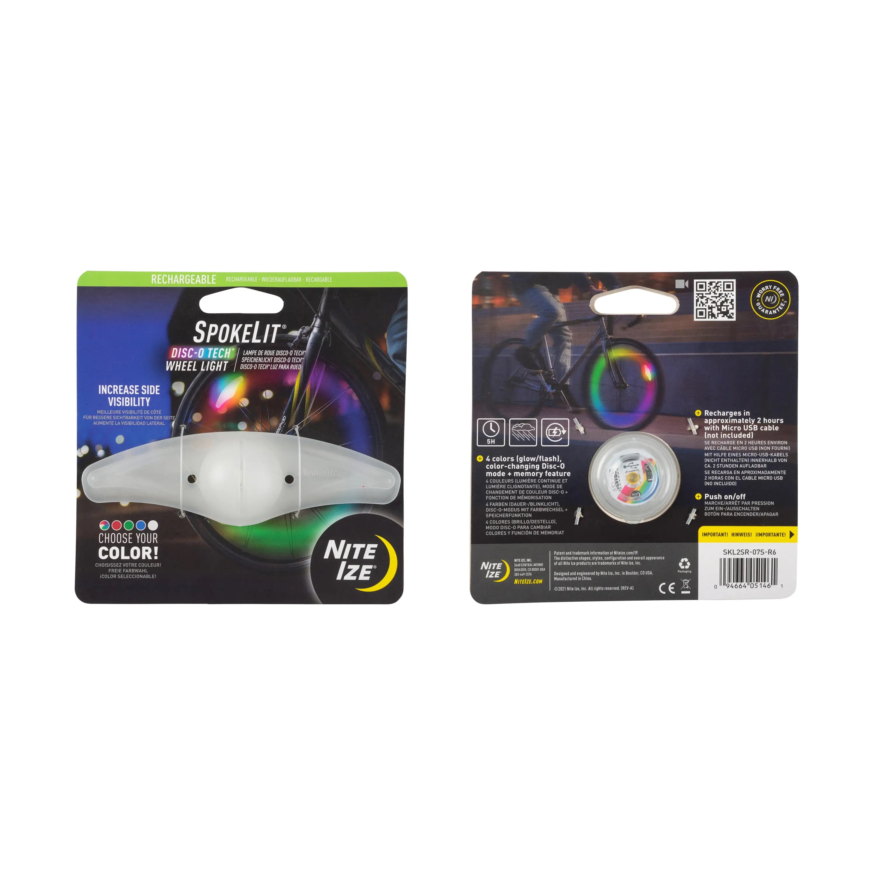 SpokeLit Rechargeable Wheel Light
