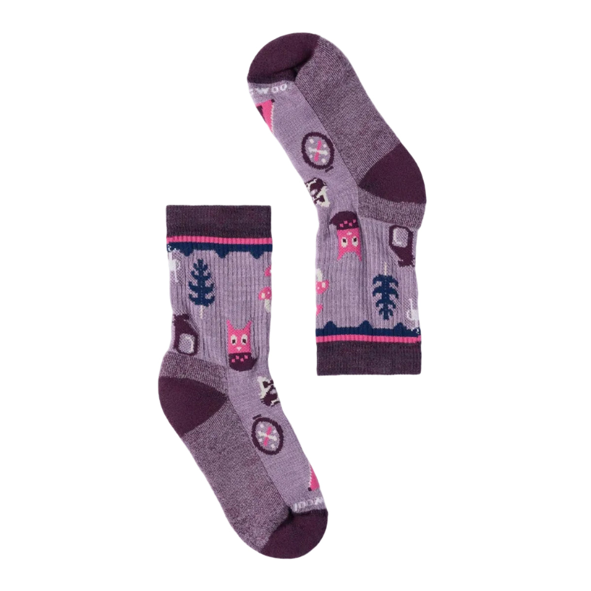 Kids' Hike Light Cushion Critter Cache Crew Socks