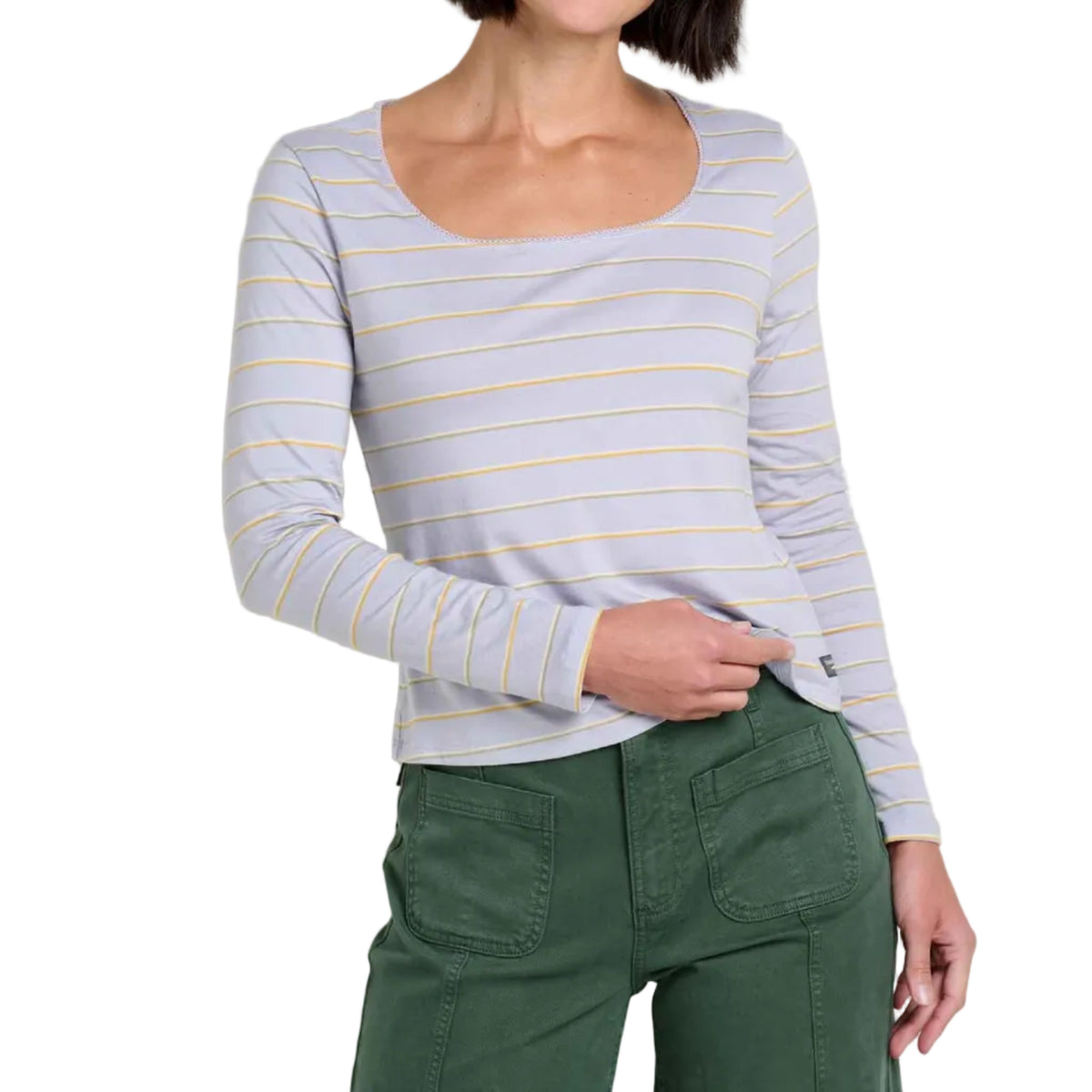 Women's Rosalie Long Sleeve Square Neck Tee Shirt