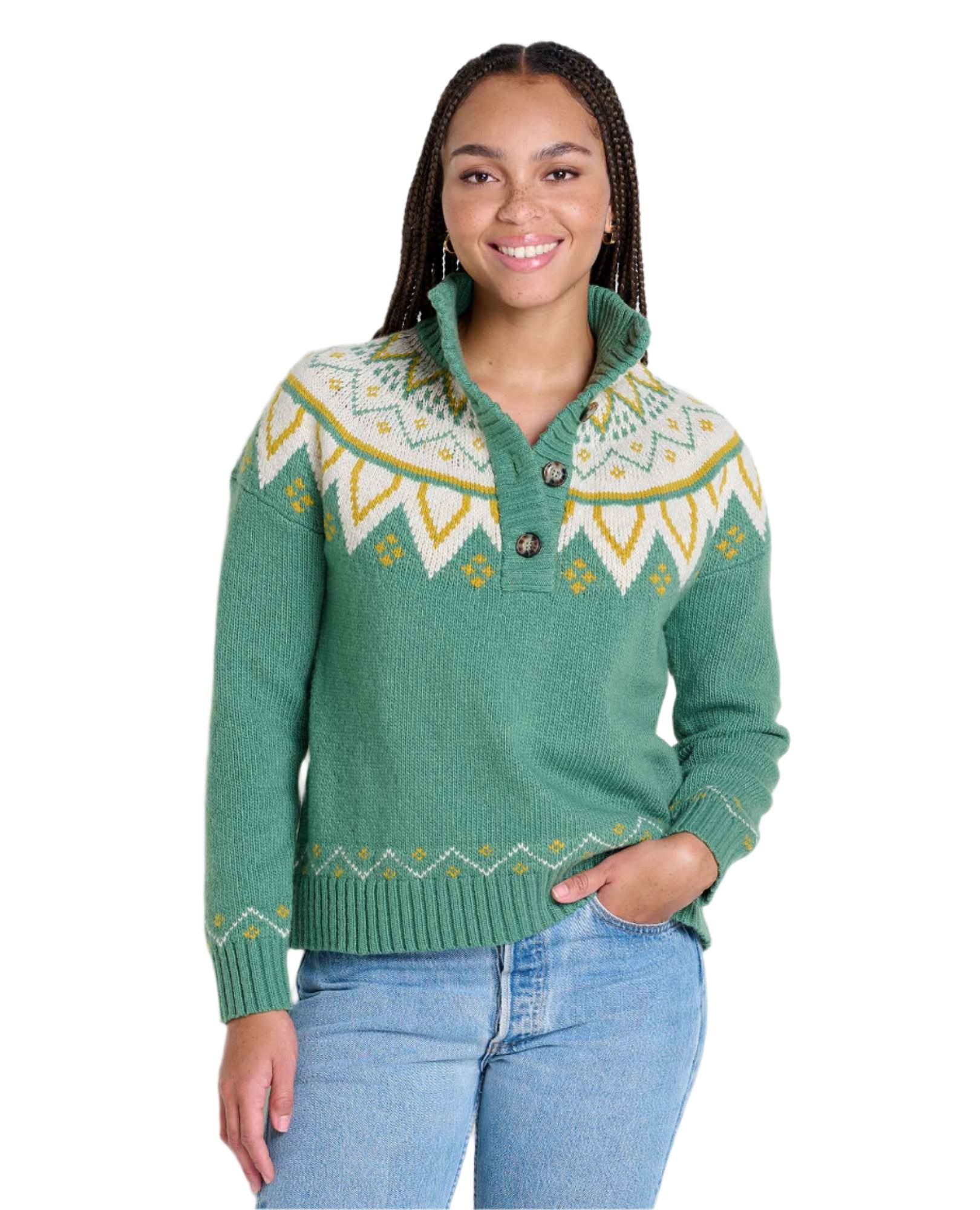 Moss Point Henley Sweater