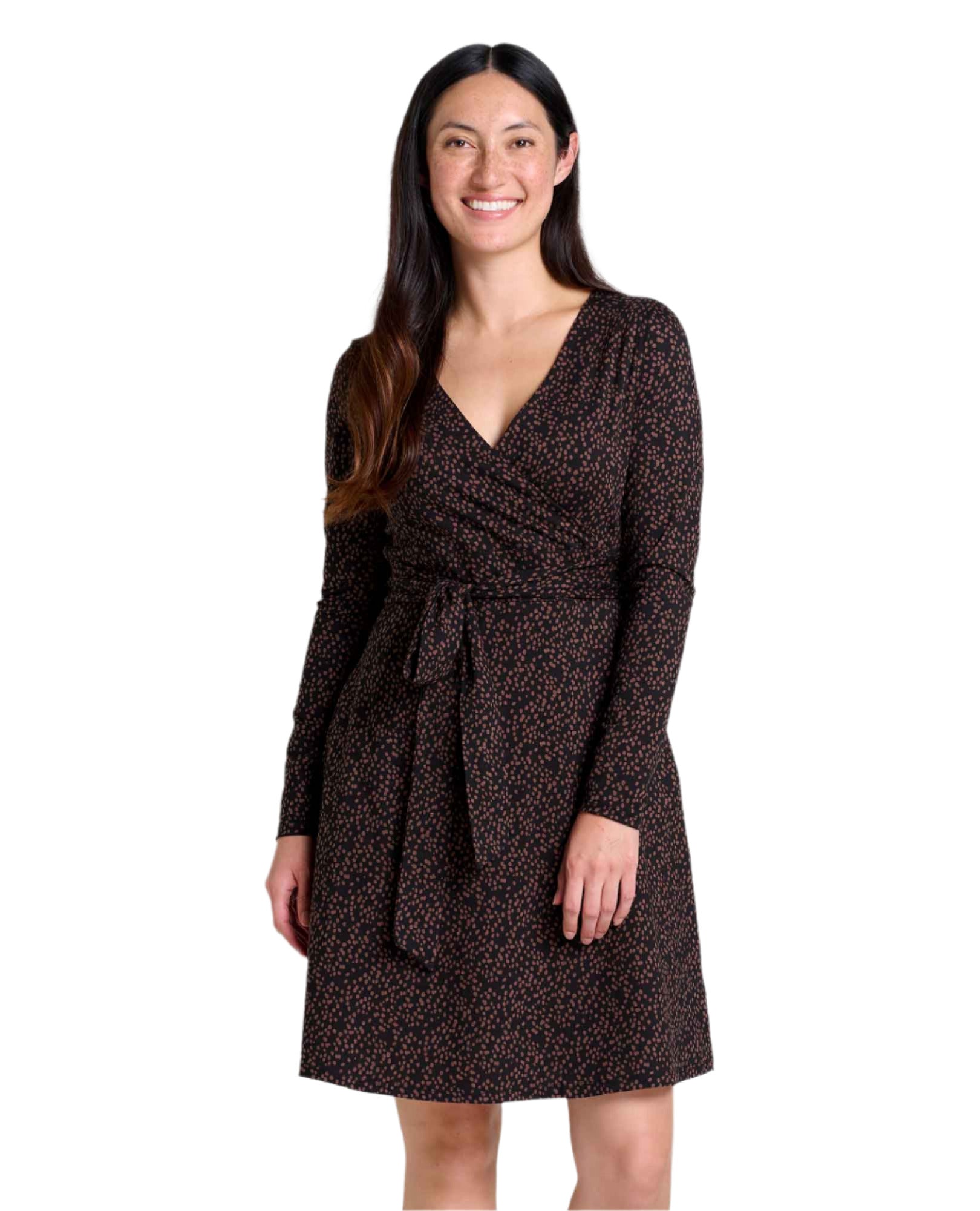 Women's Cue Wrap Long Sleeve Dress