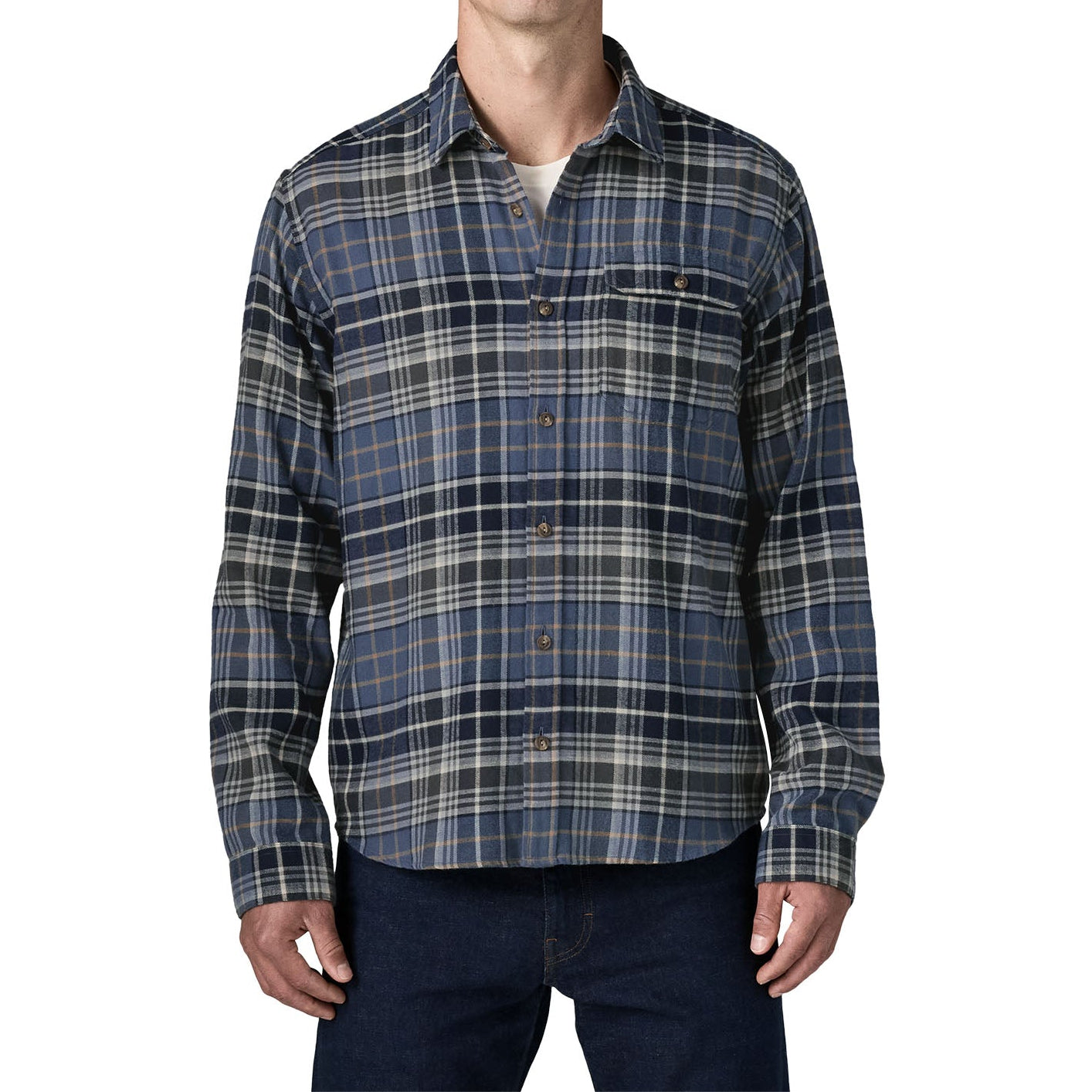 Men's Long-Sleeved Lightweight Fjord Flannel Shirt