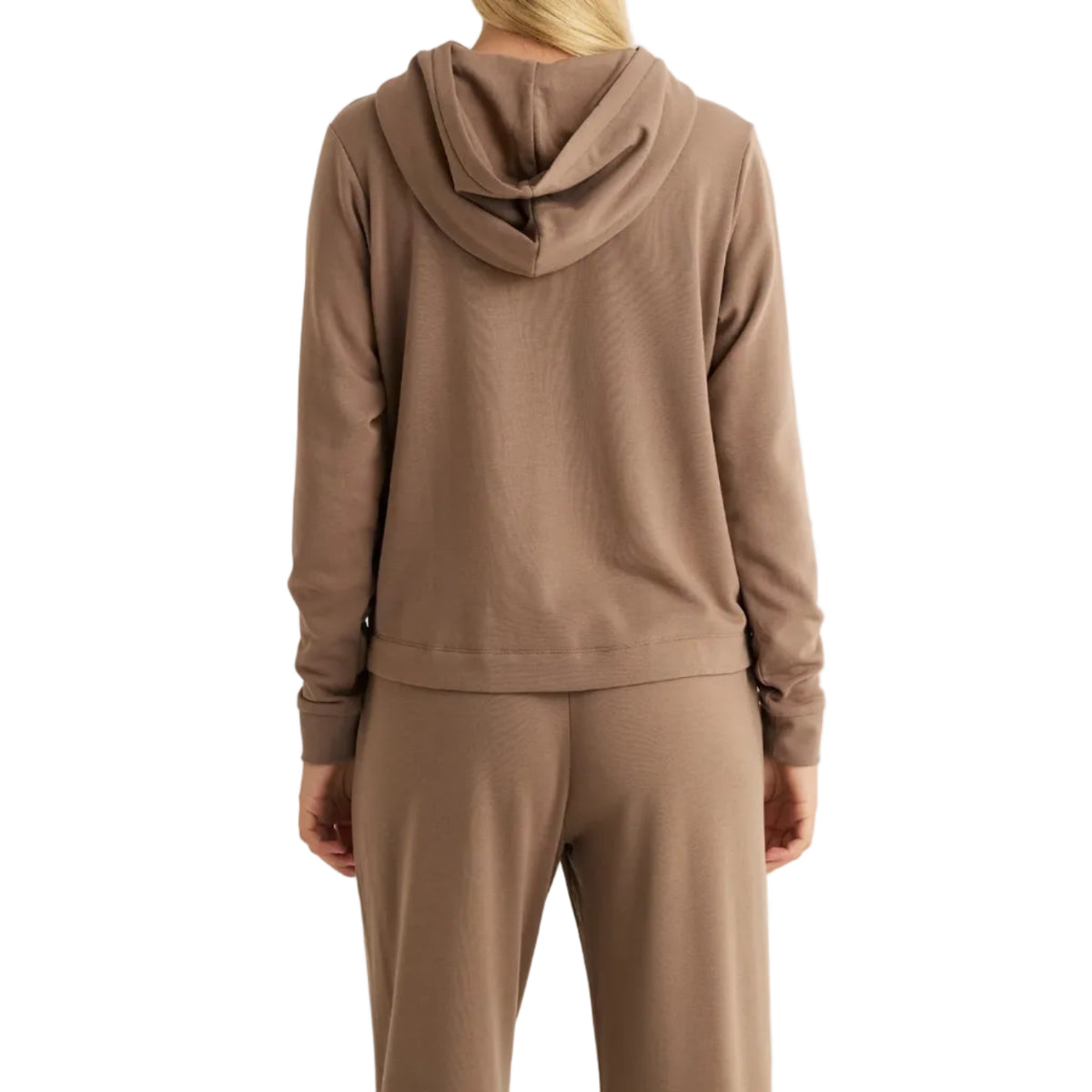 Women's Bamboo Lightweight Fleece Cropped Hoodie
