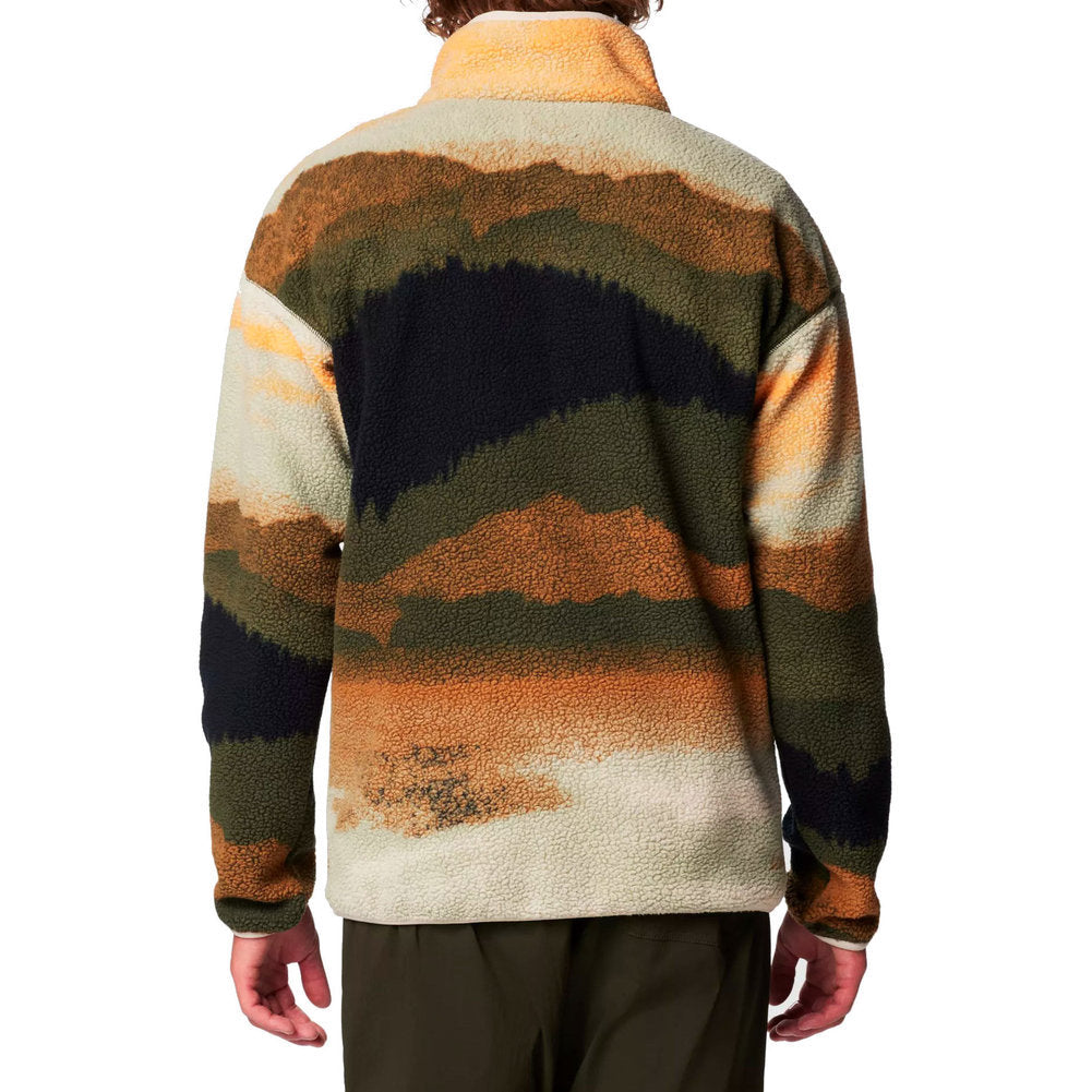 Men's Helvetia II Printed Half Snap Printed Fleece Pullover