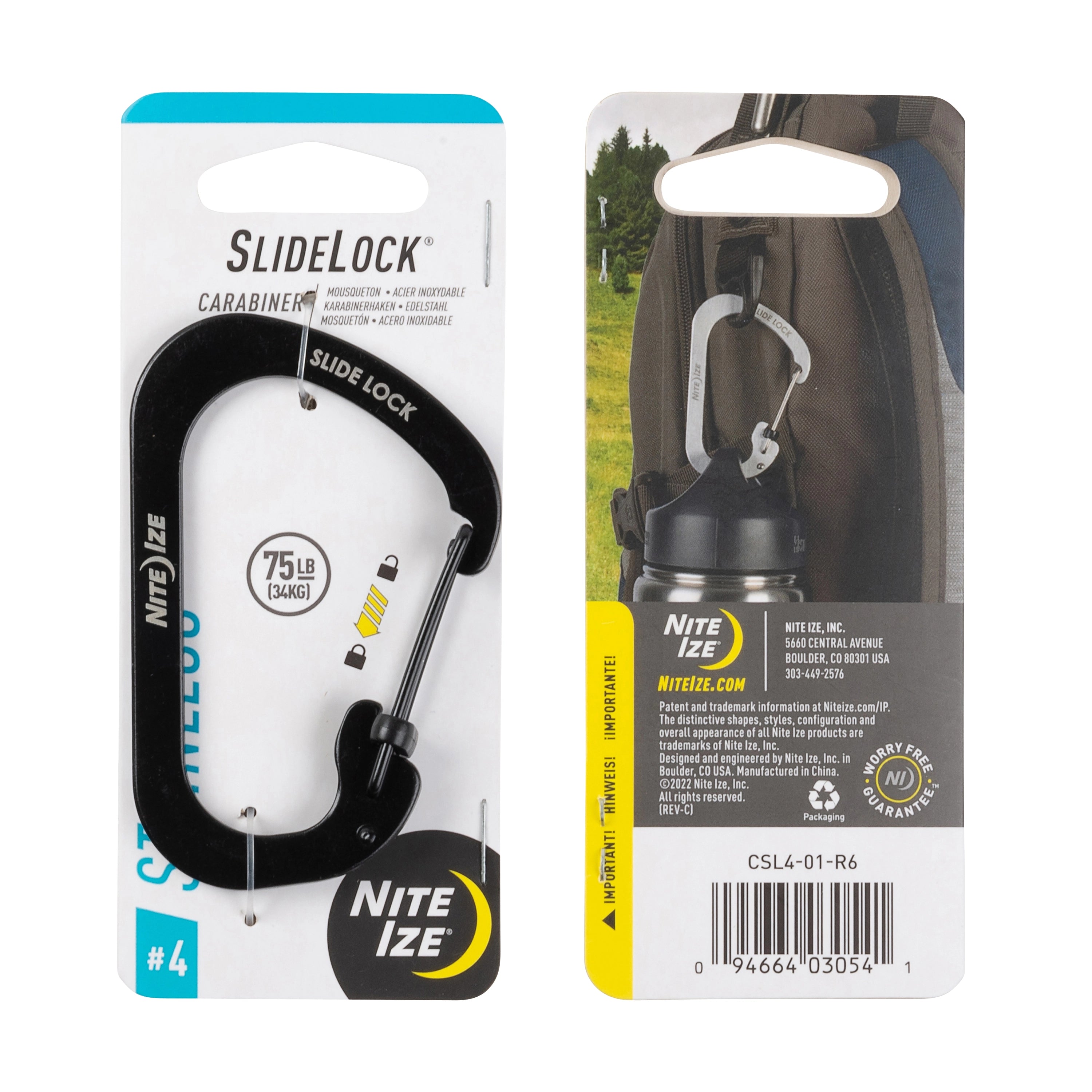 SlideLock Stainless Steel Carabiner #4