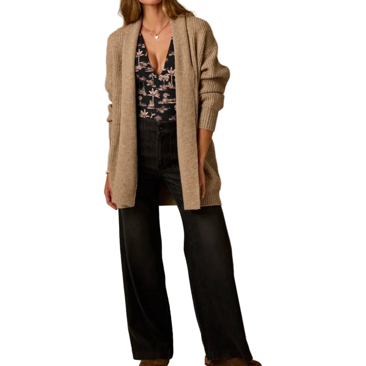 Women's Priya Rib Cardigan Sweater