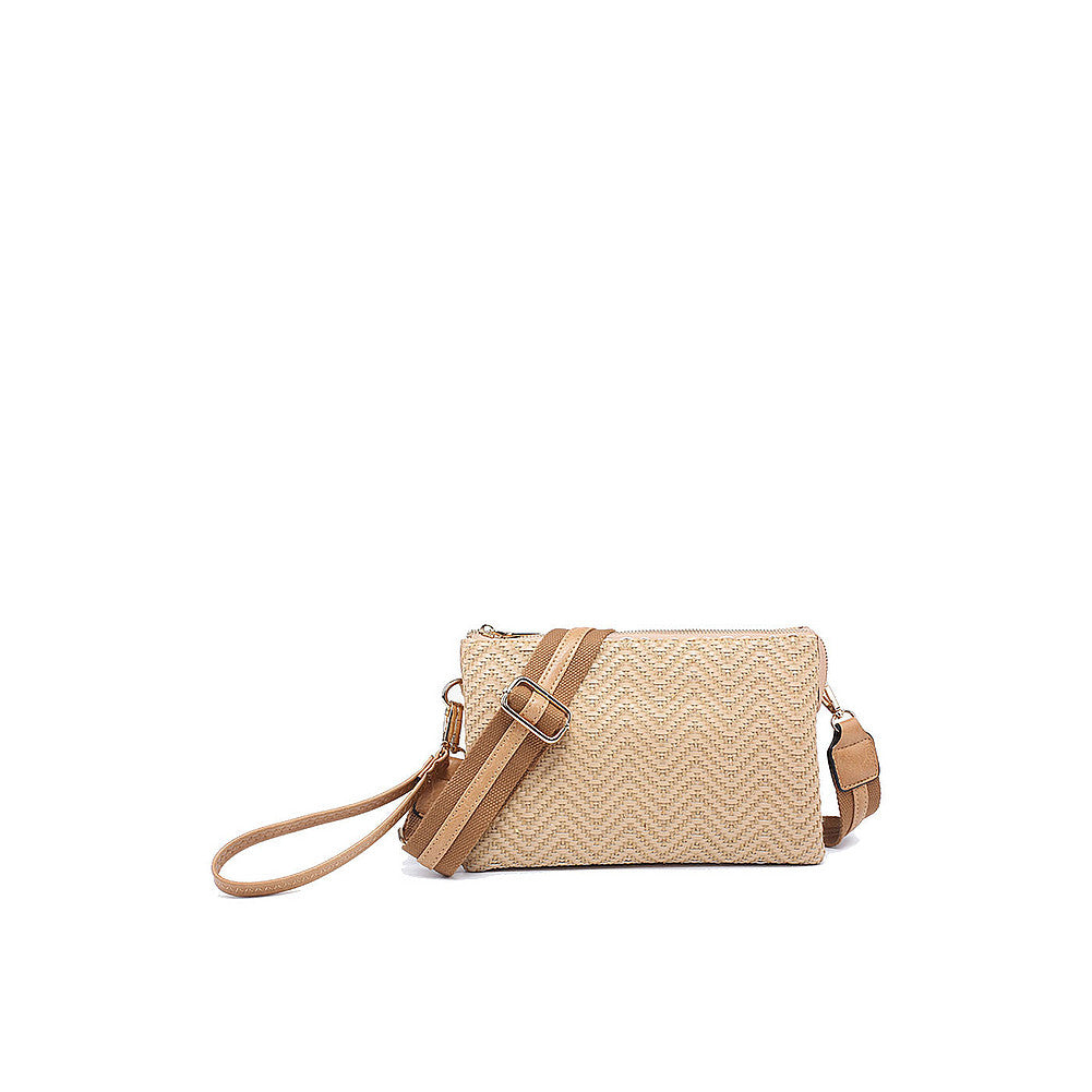 Izzy Woven Diagonal Crossbody Bag