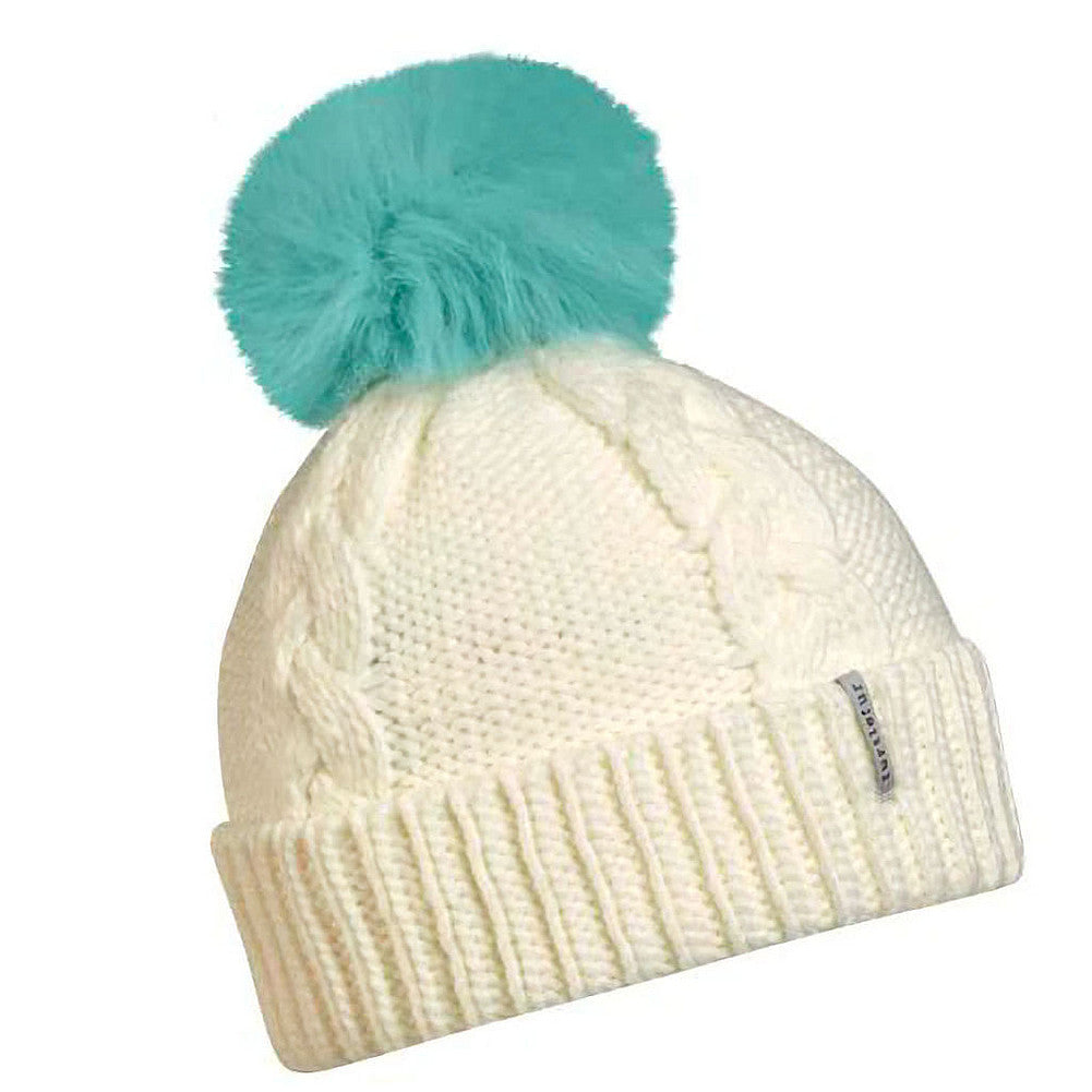 Kids' Lizzy Faux Fur Pom Beanie