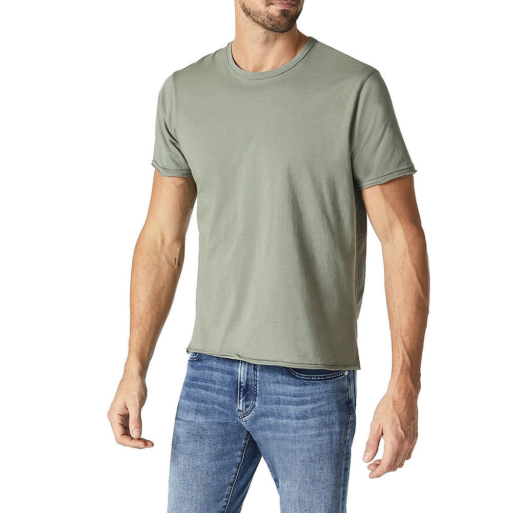 Men's Raw Edge Crew Neck T-Shirt